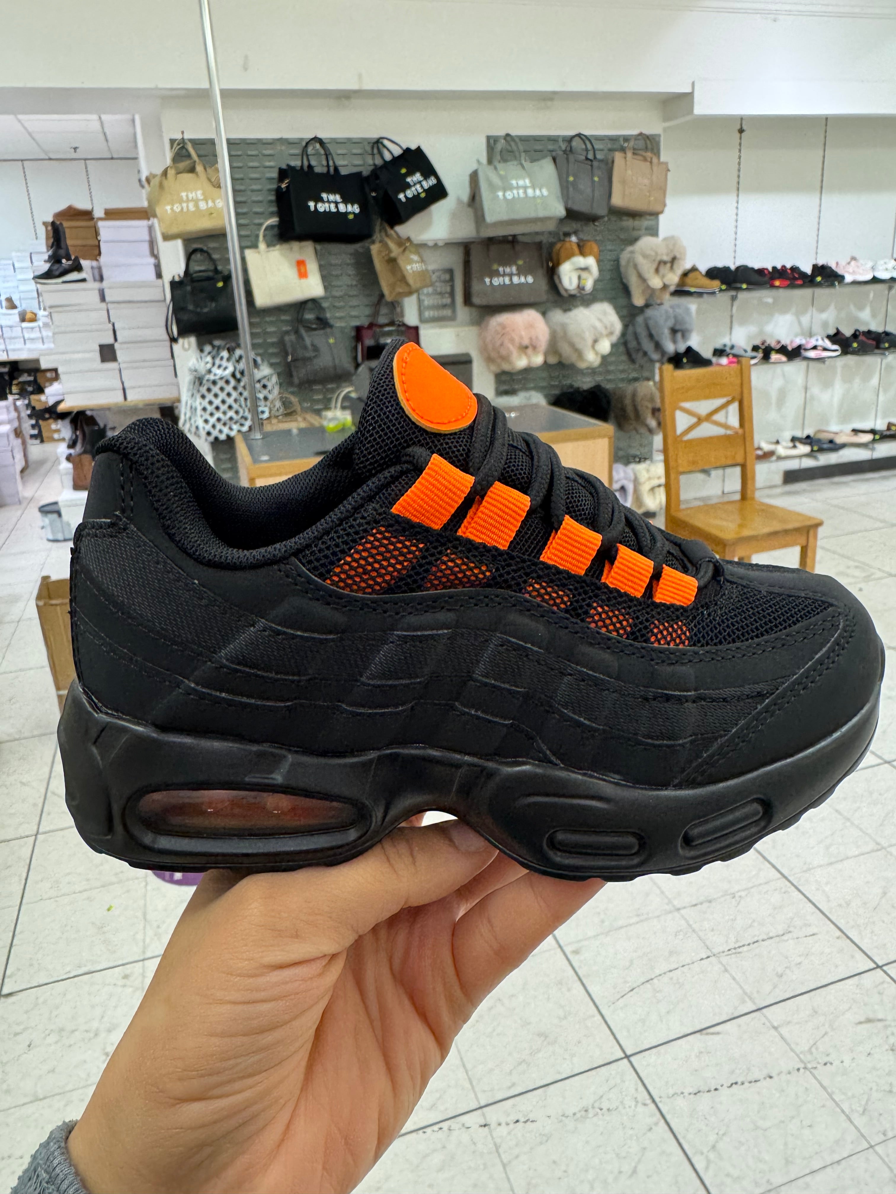 Kids Trainers 2 - Black Orange