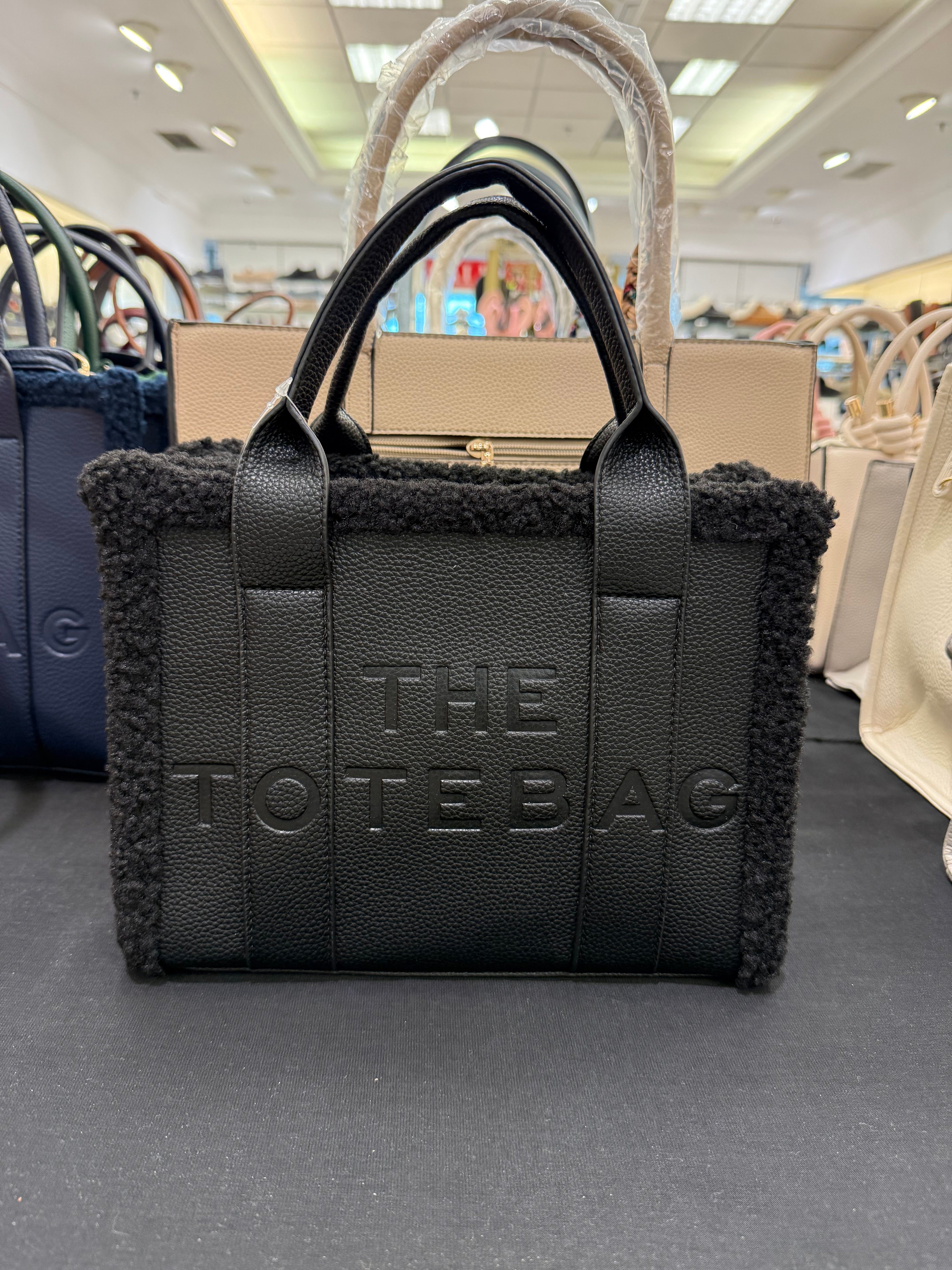 The Tote Bag Sherpa Small - Black