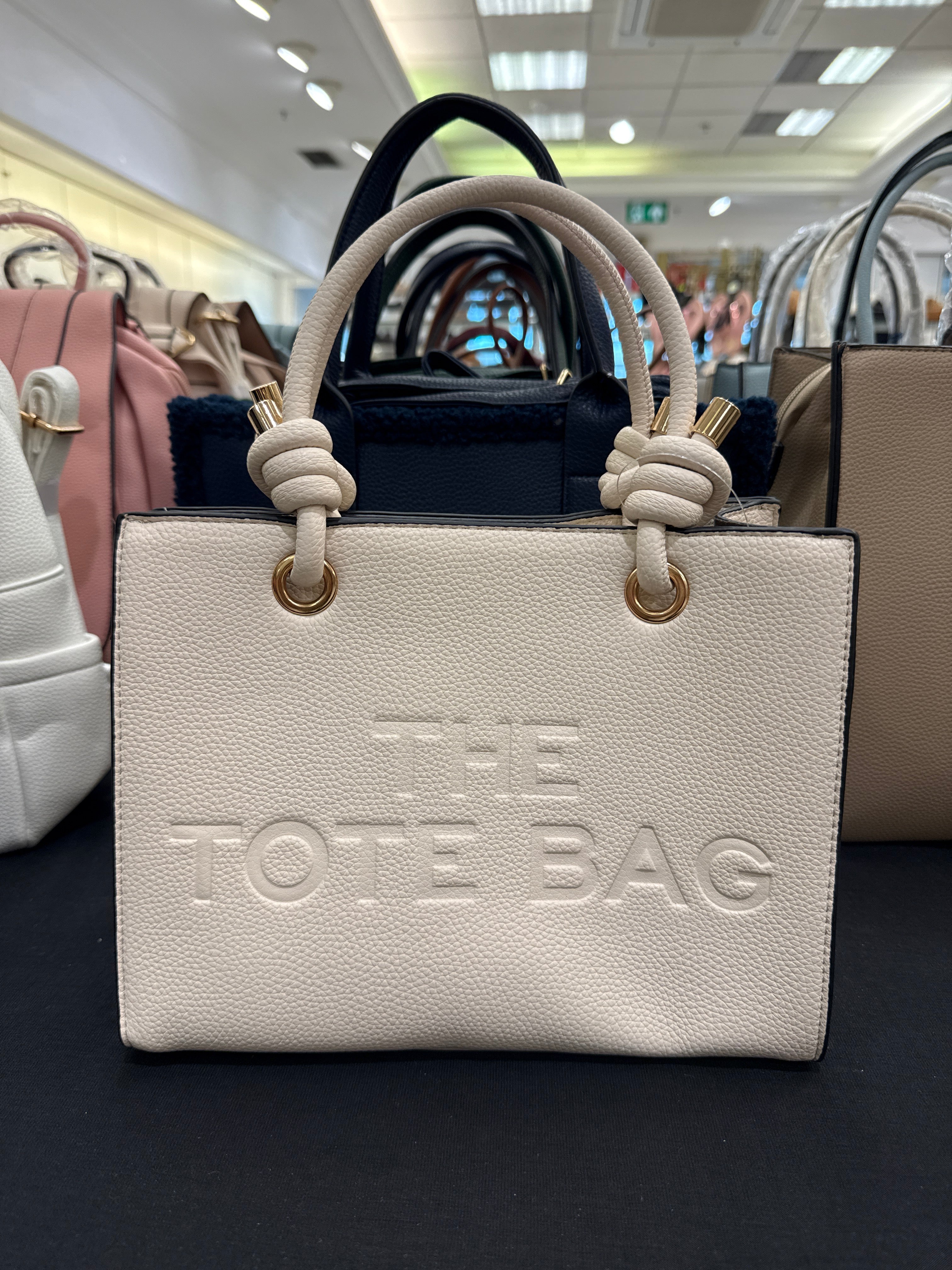 The Tote Bag Knotted Small - Beige