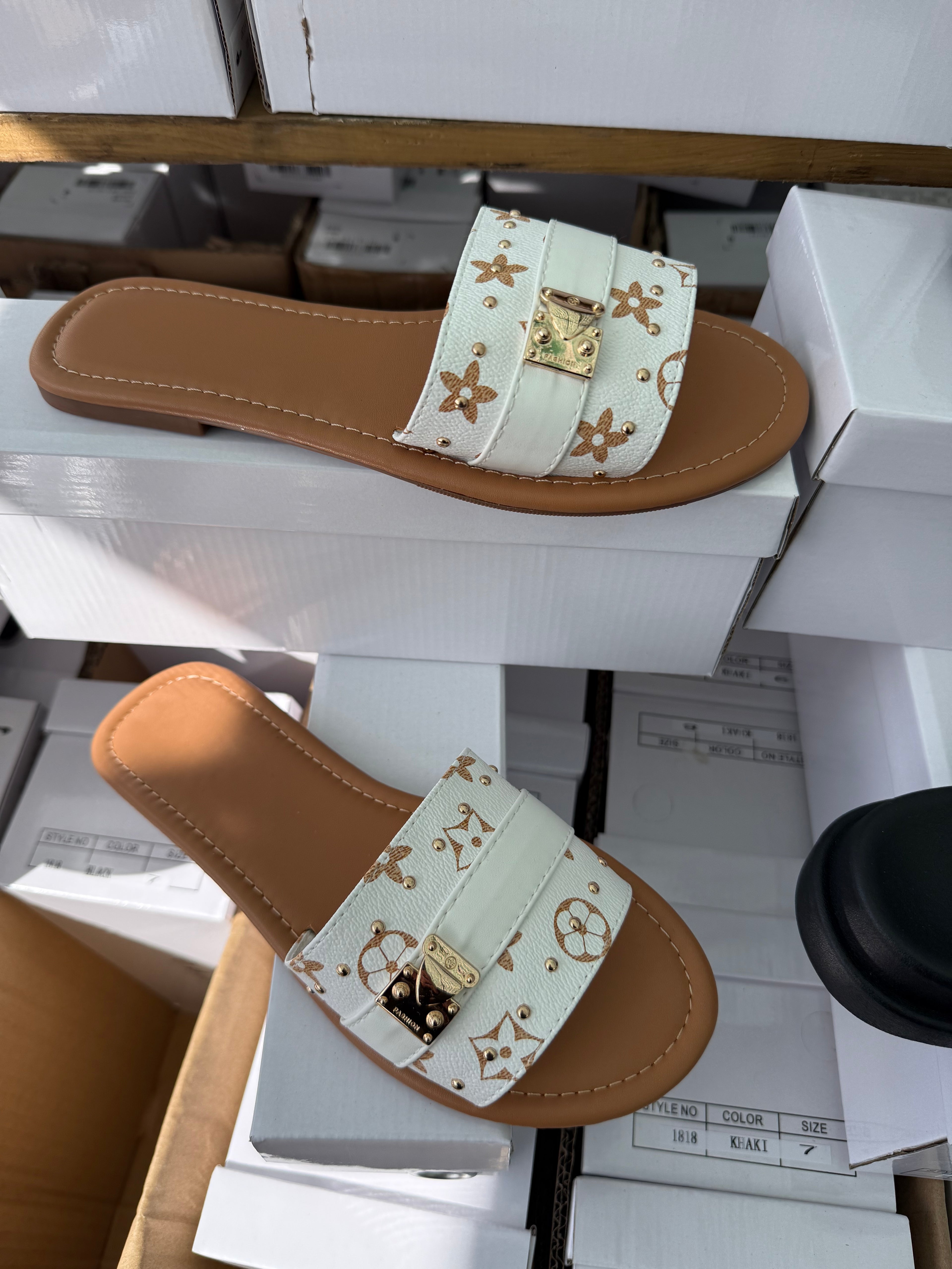 Belt Sandals - White