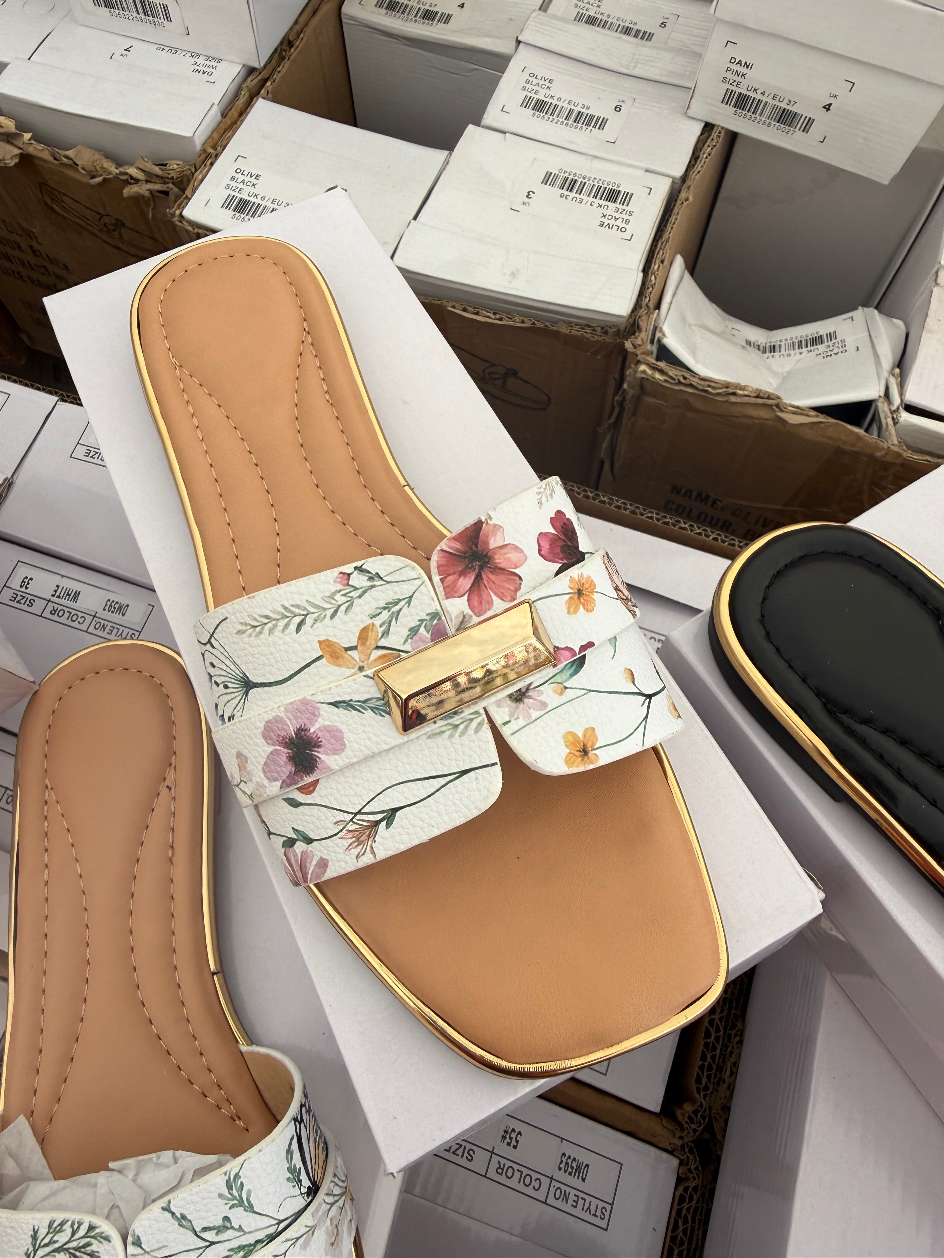 Women Slides - Floral