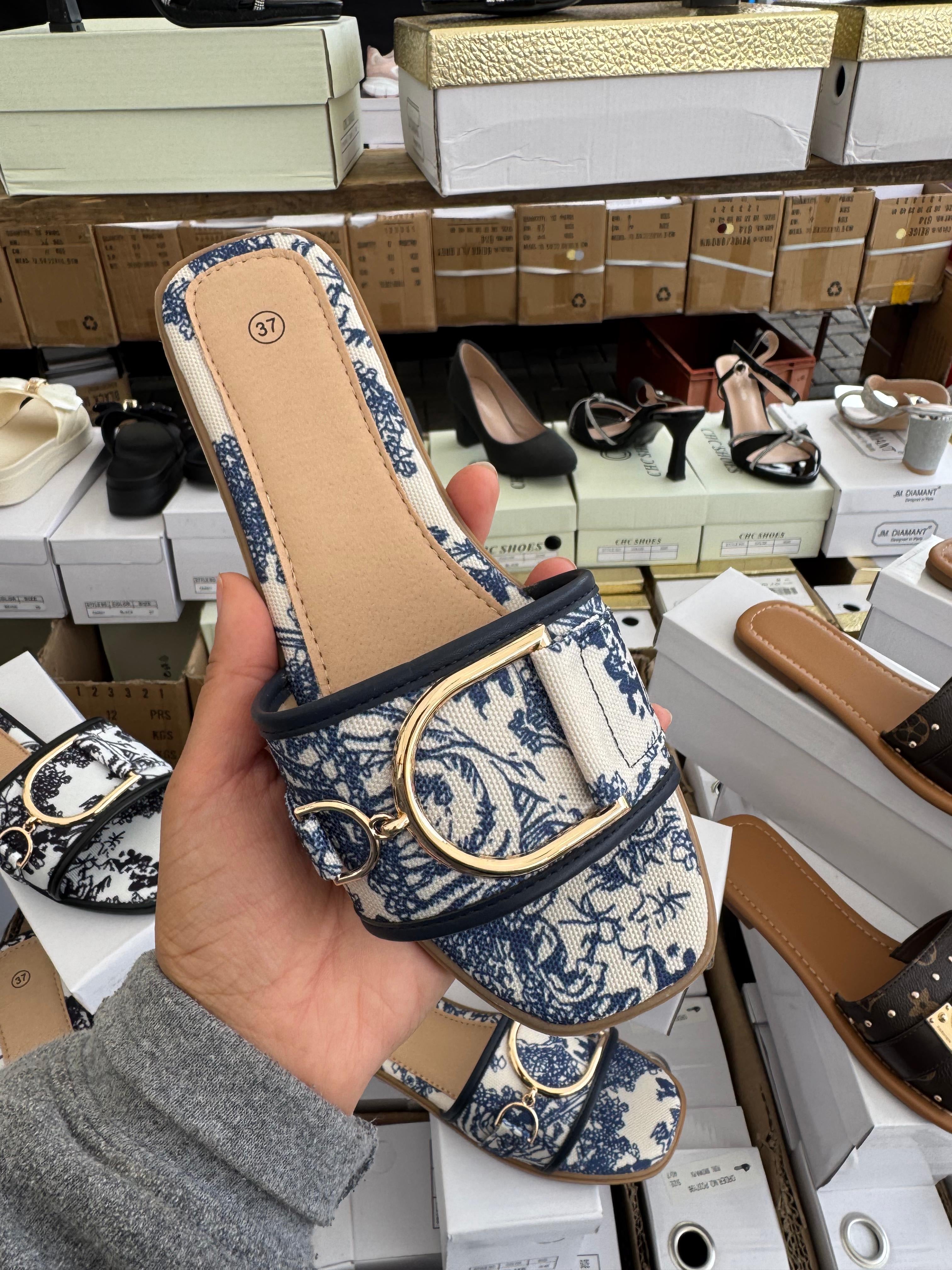 Ladies Sliders 7 - Navy