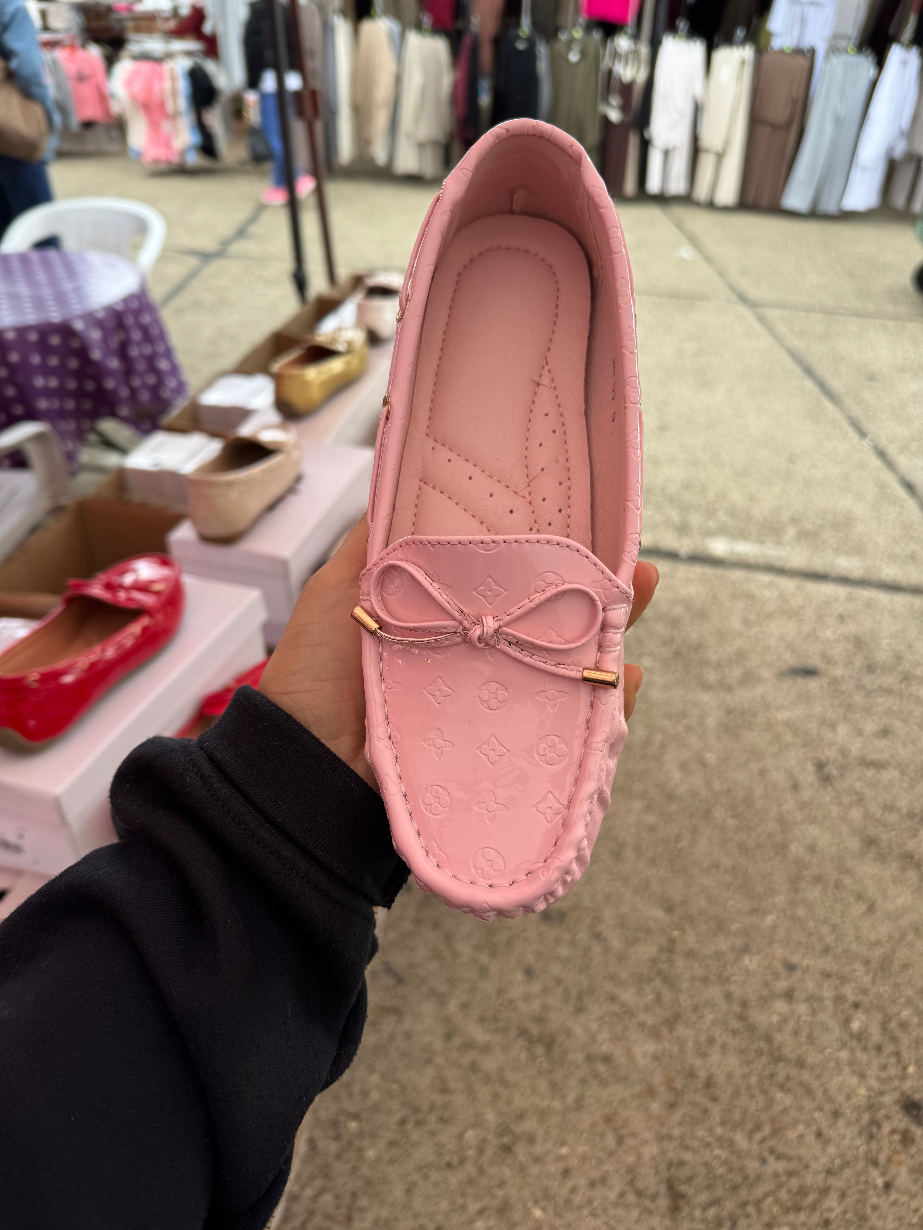 Dani shoes - Bow Detailed Pattern Loafers