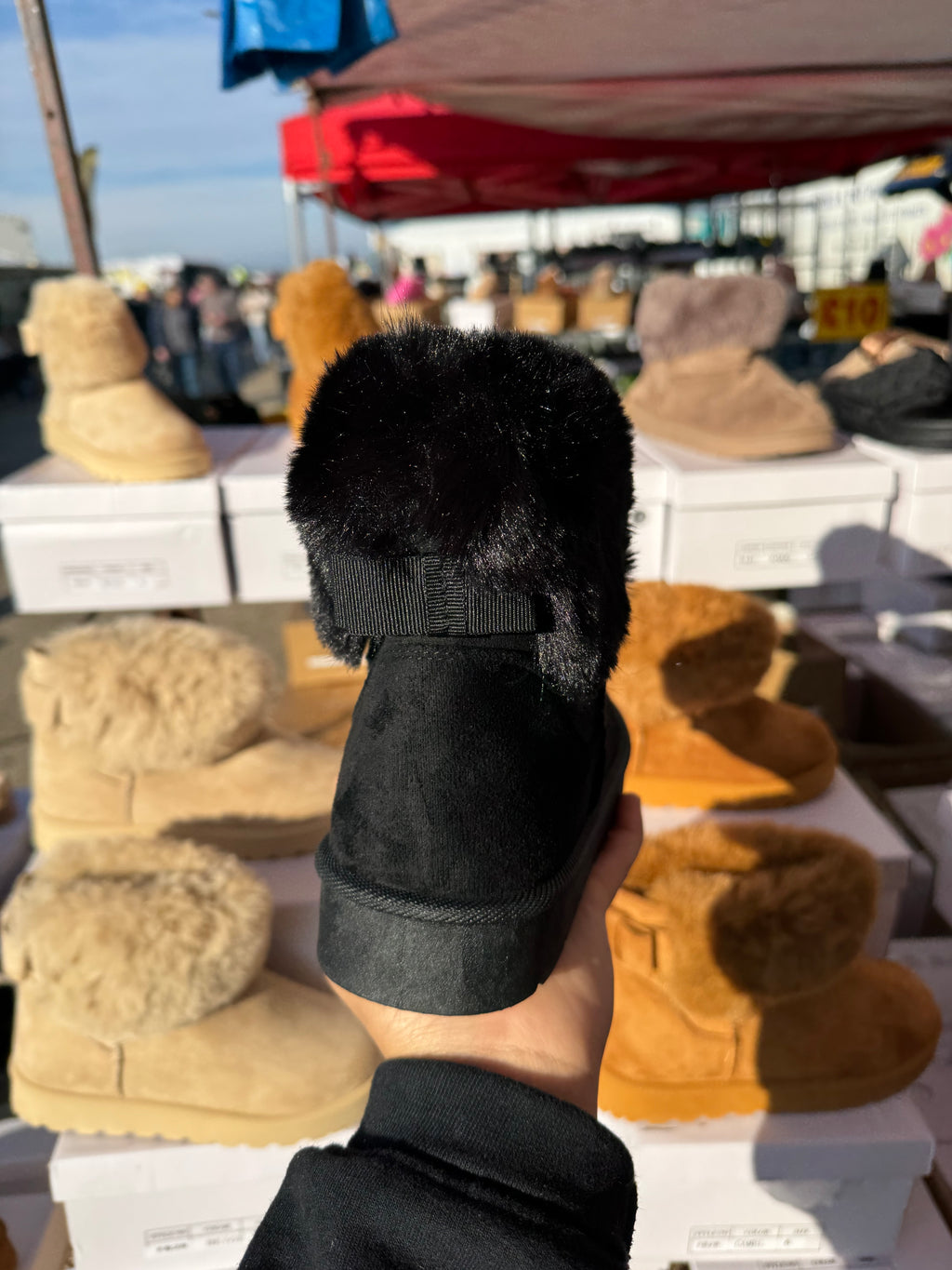 Ladies Ankle Boots Women Fur Lined Snug Winter Warm Collar Shoes UK 3 4 5 6 7 8