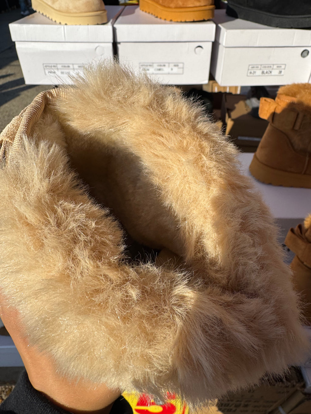 Ladies Ankle Boots Women Fur Lined Snug Winter Warm Collar Shoes UK 3 4 5 6 7 8