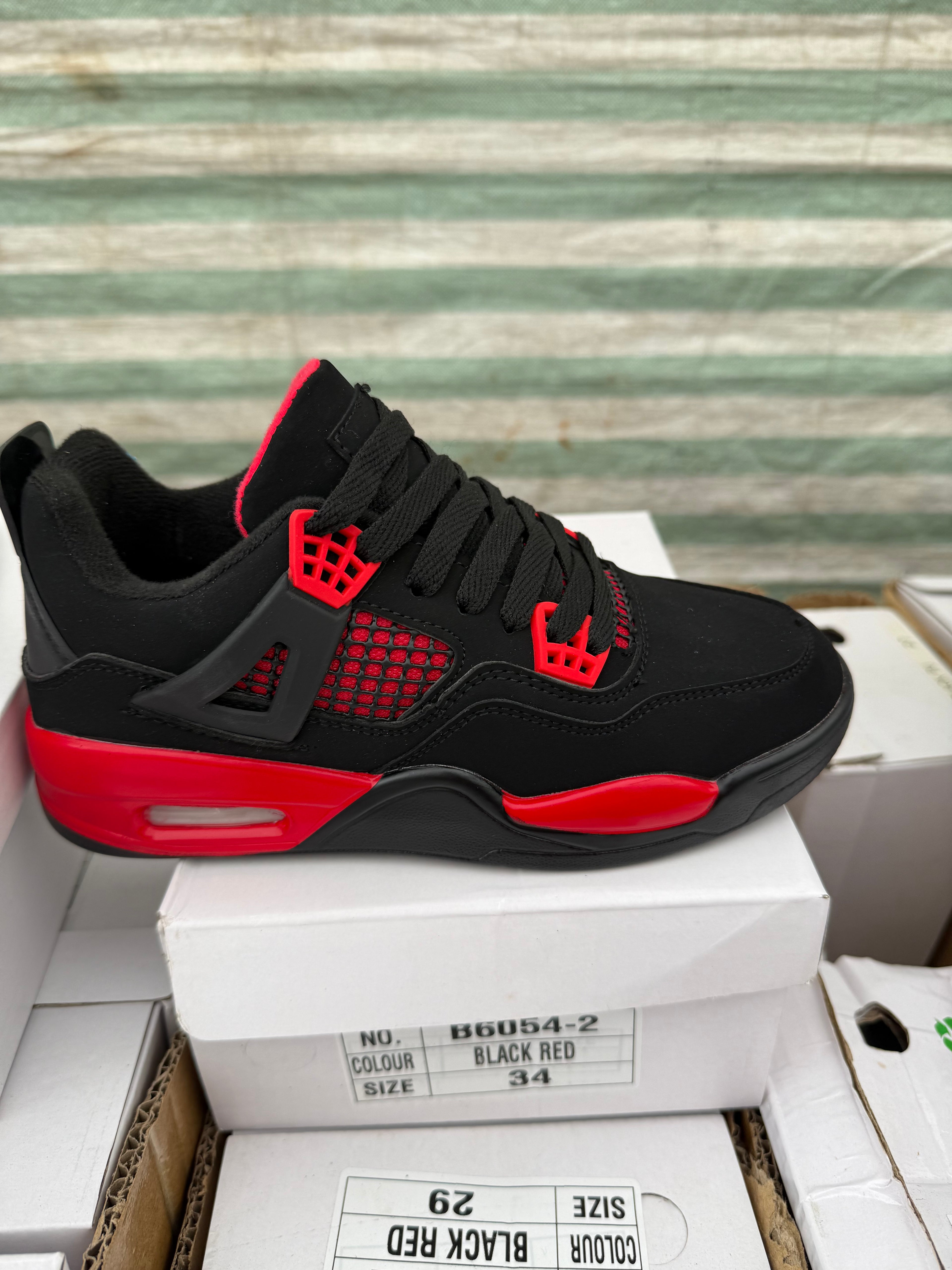 Kids trainers 4 - Red Black