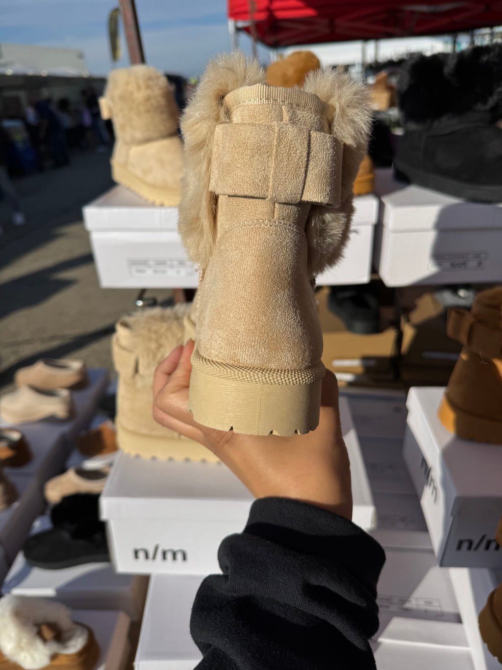 Ladies Ankle Boots Women Fur Lined Snug Winter Warm Collar Shoes UK 3 4 5 6 7 8