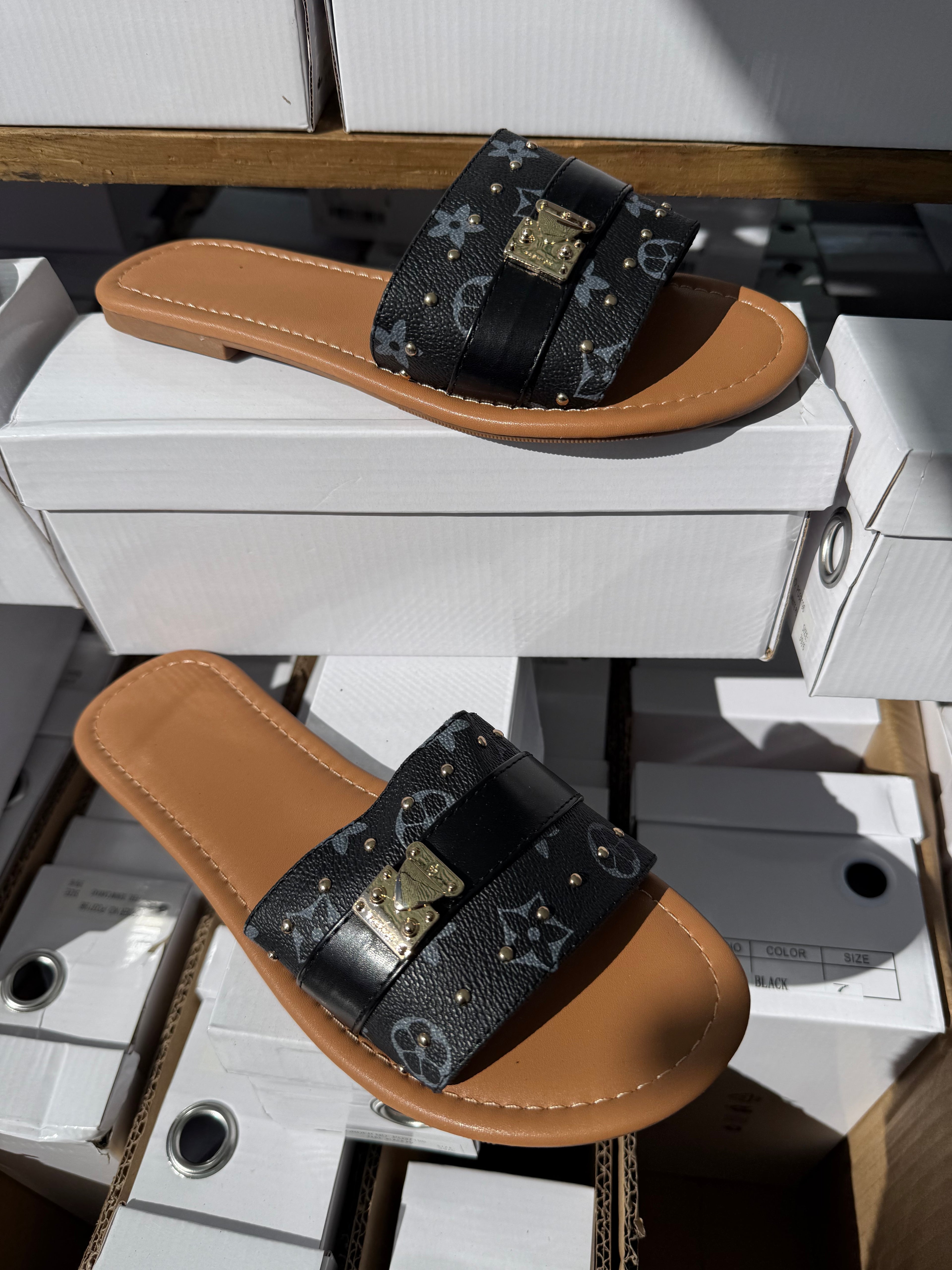 Belt Sandals - Black