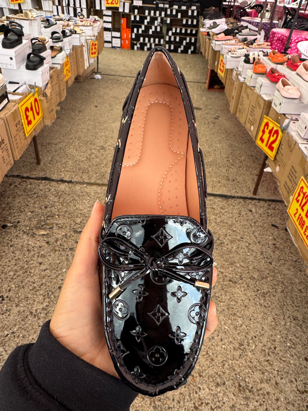 Dani shoes - Bow Detailed Pattern Loafers