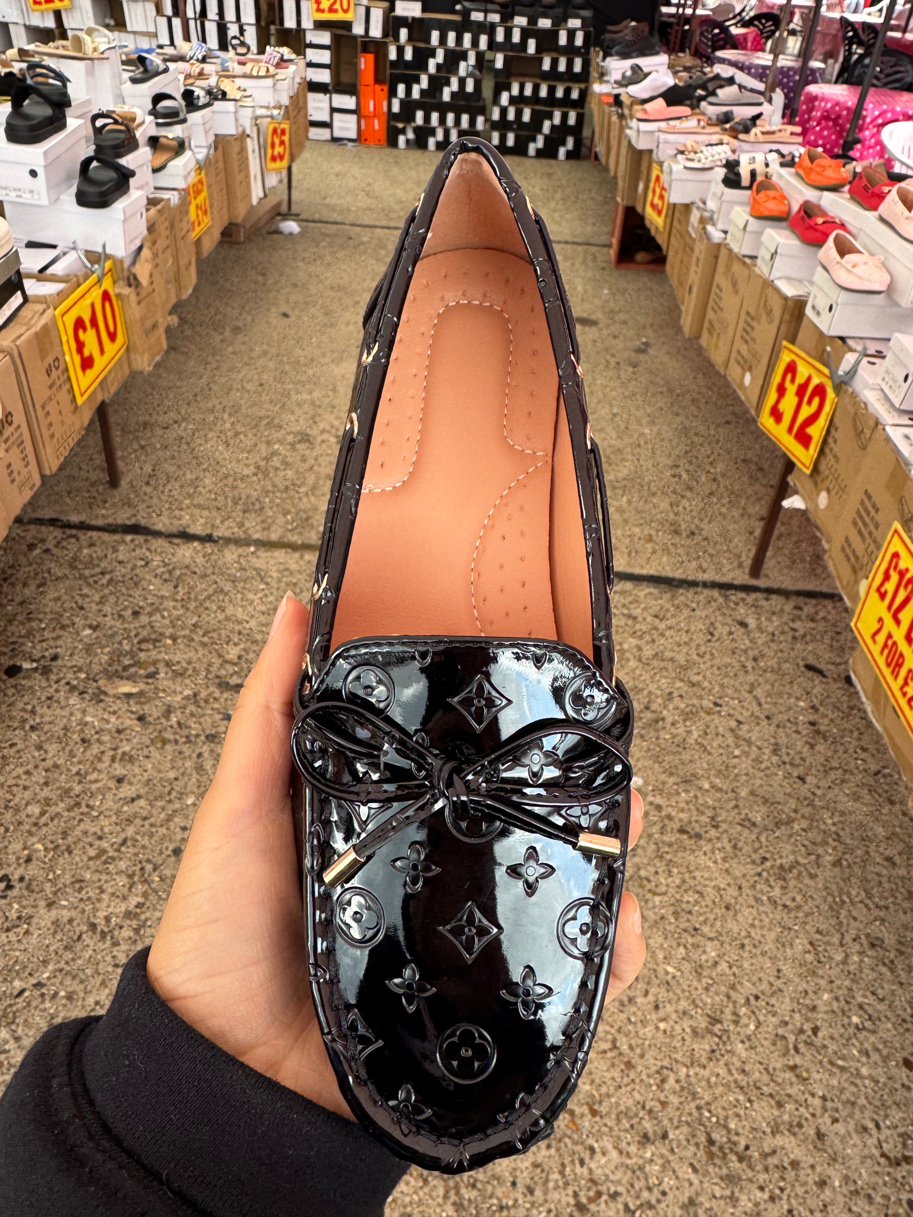 Dani shoes - Bow Detailed Pattern Loafers