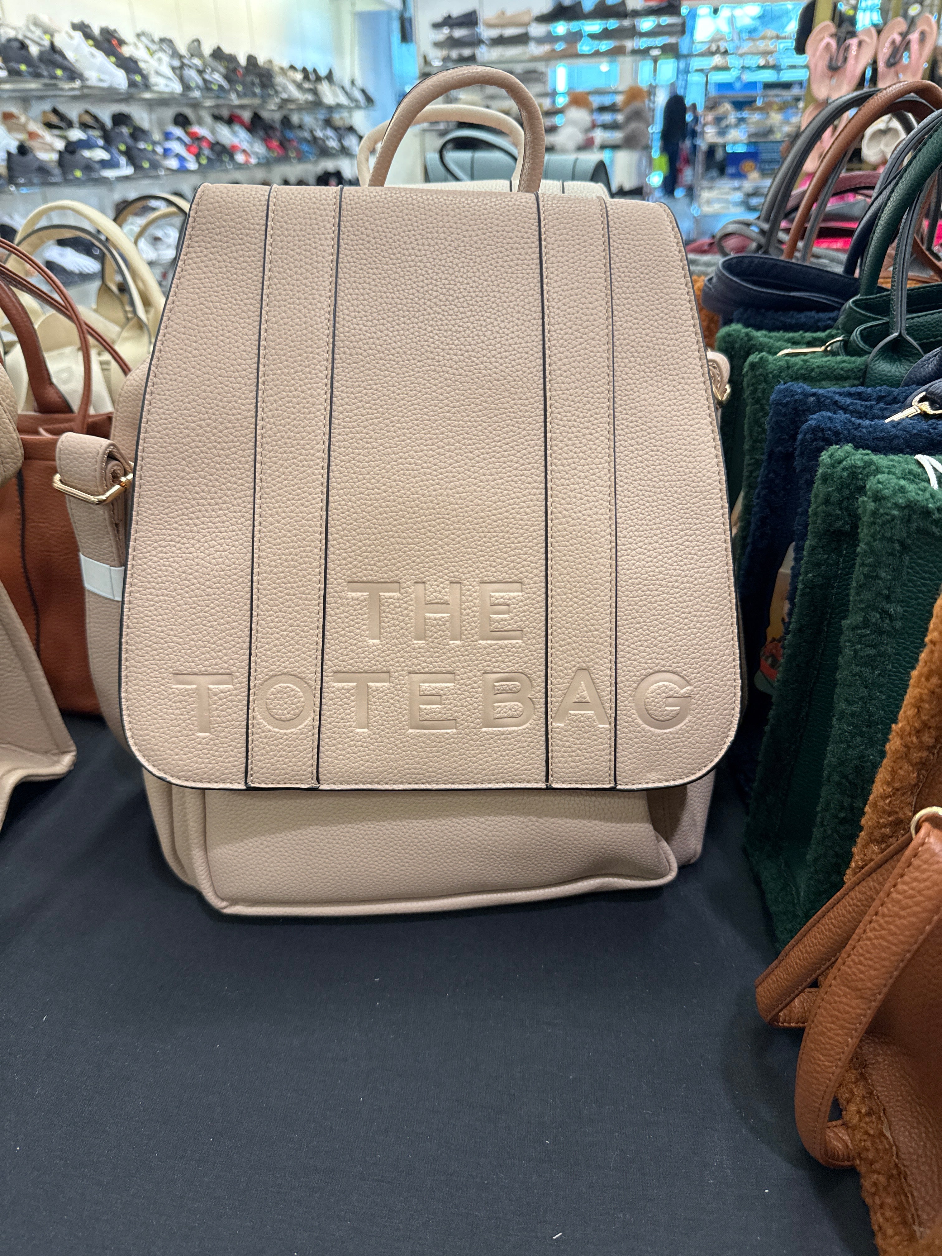 The Tote Bag Rucksack - Apricot
