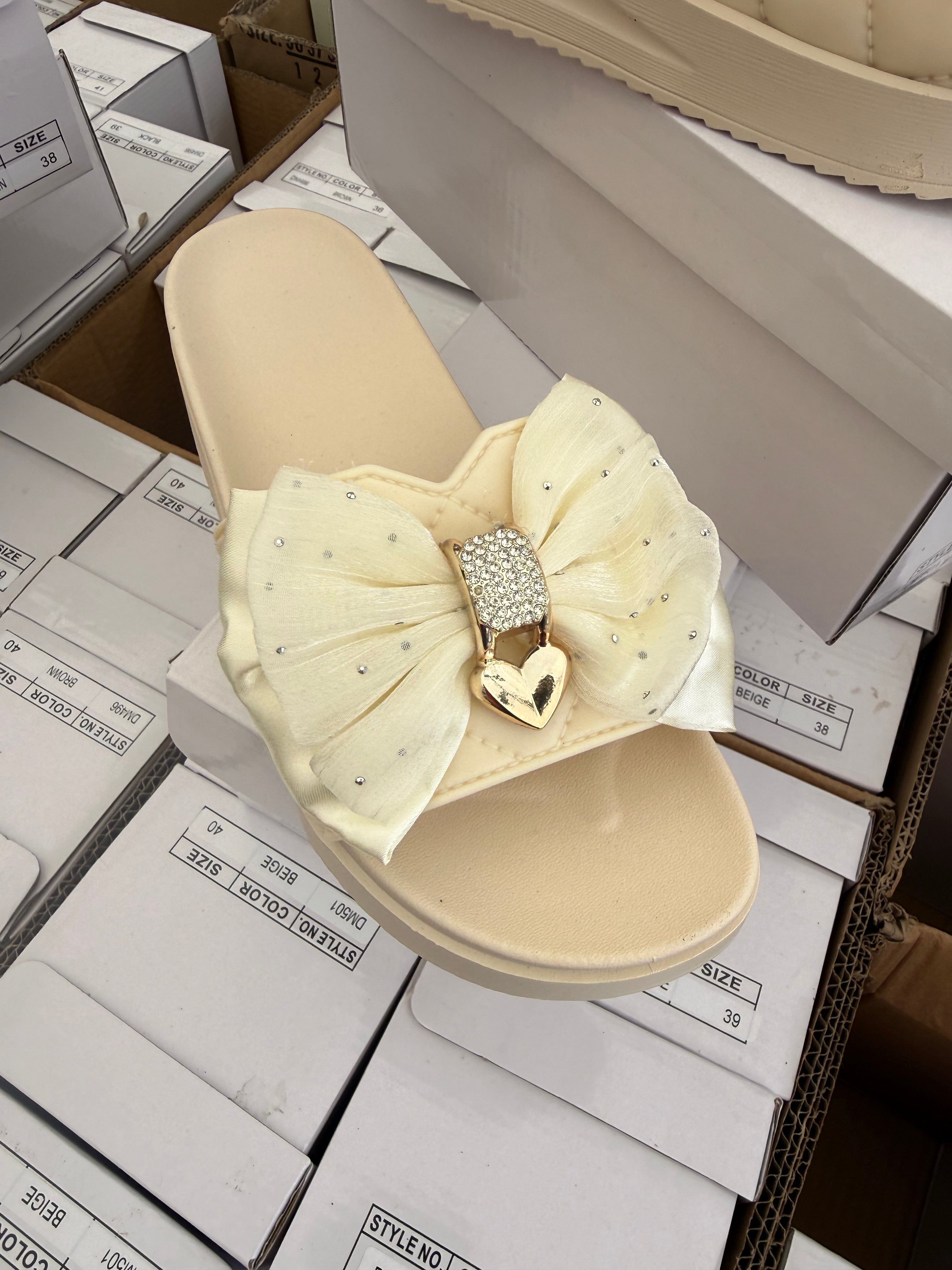 Bow Sliders 2 - Beige