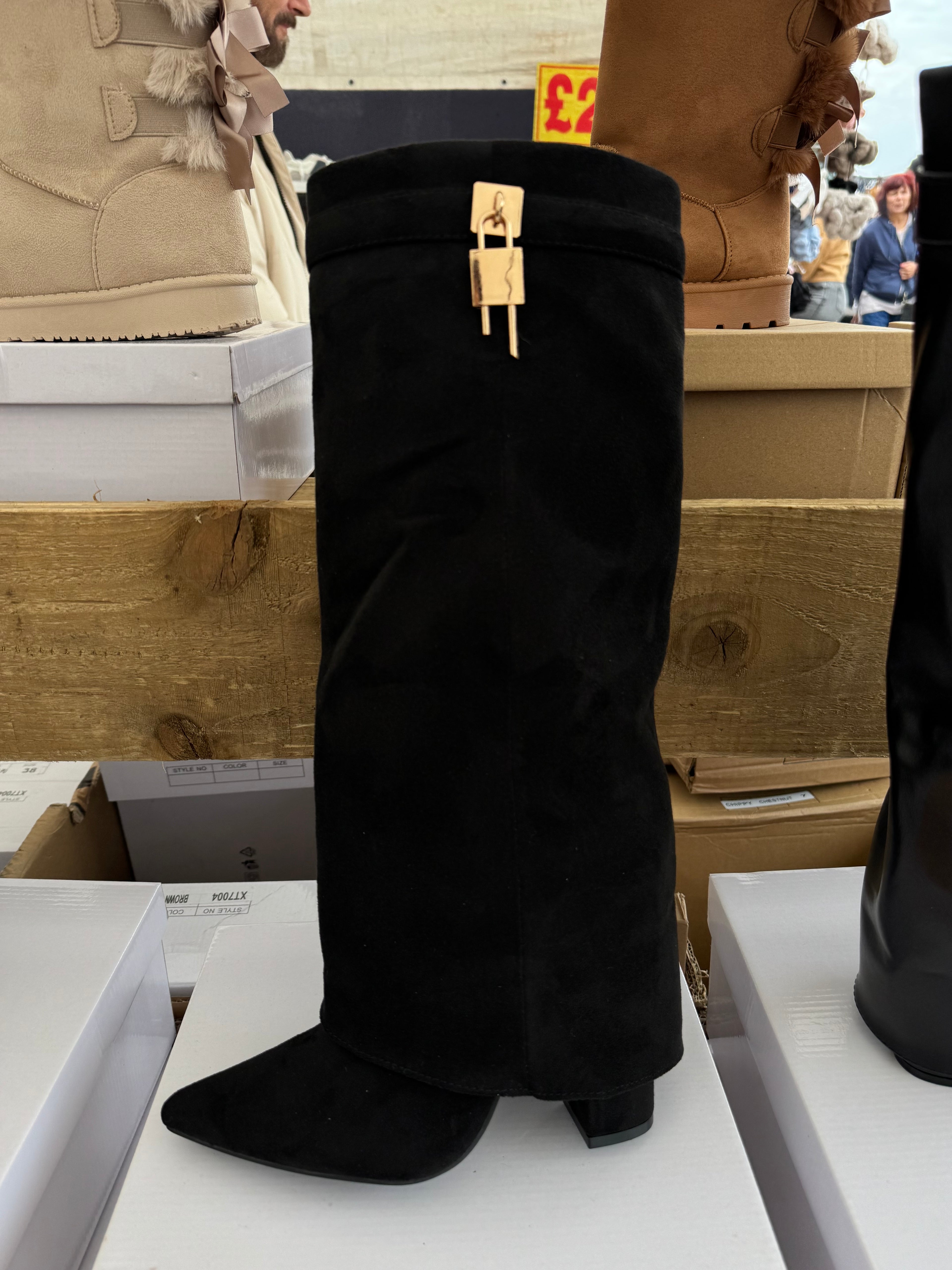 Fold over Lock Boots - Long Boots