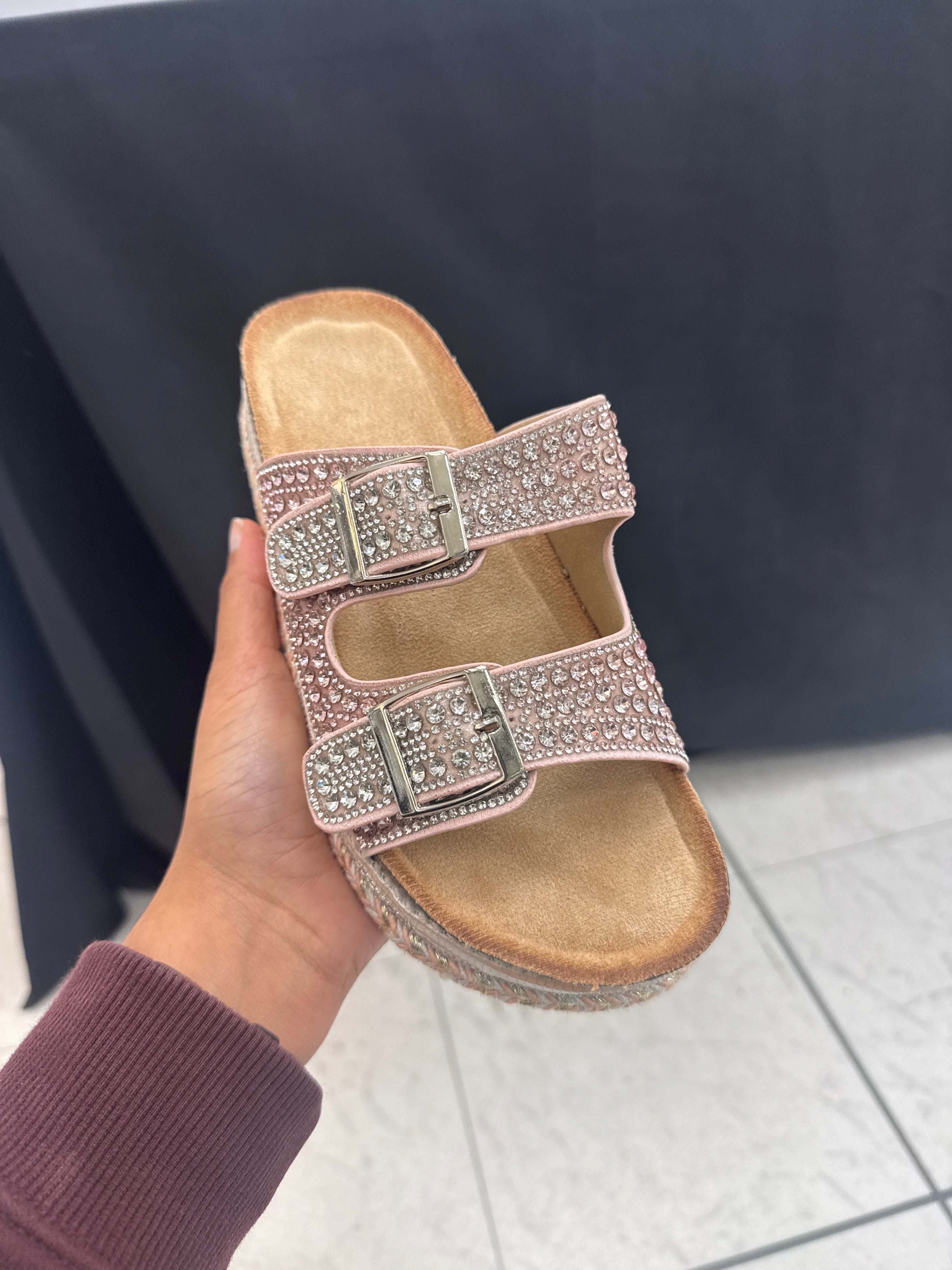 Diamanté Buckle Sandal