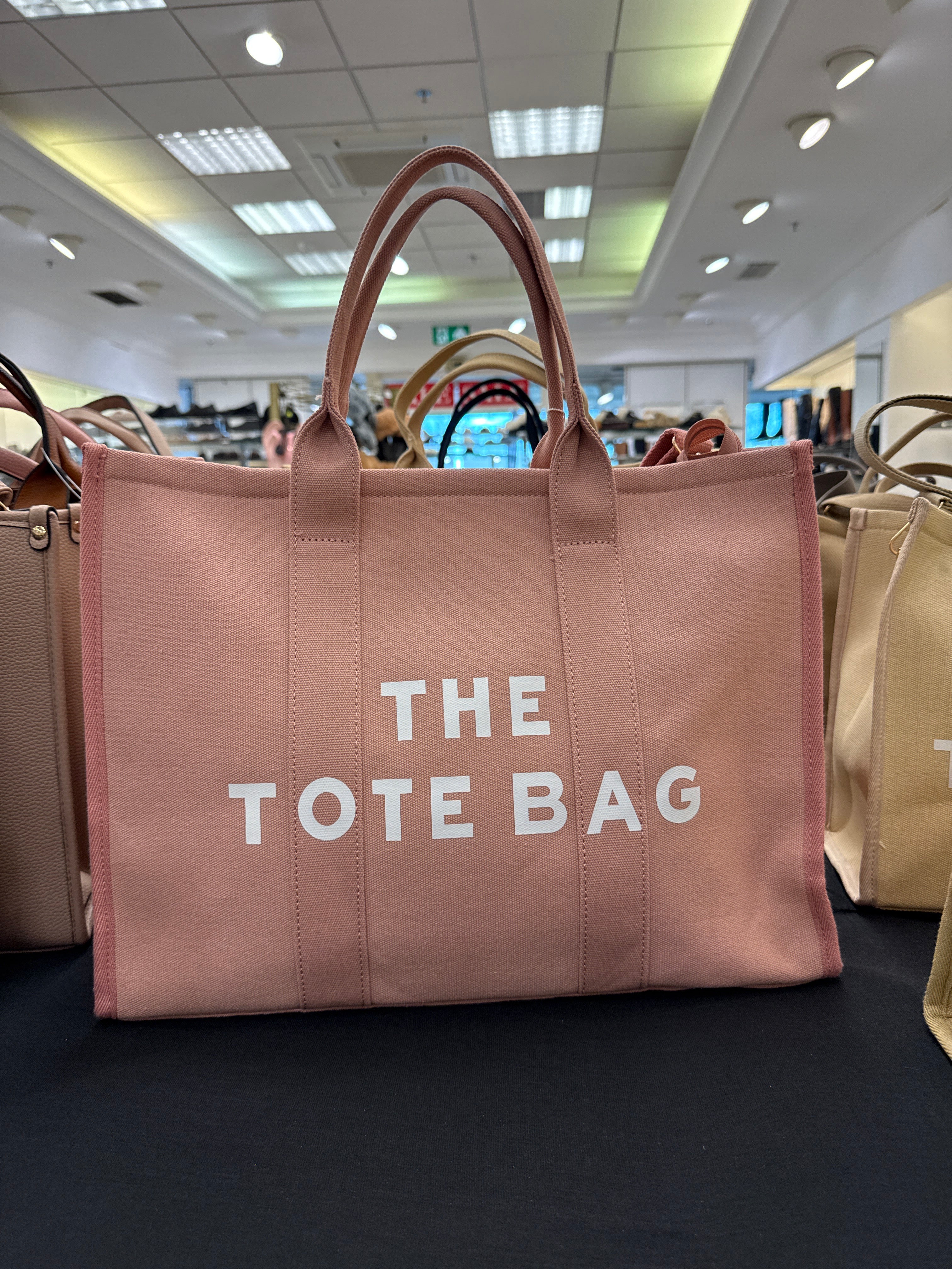 The Canvas Tote Bag Large - Pink