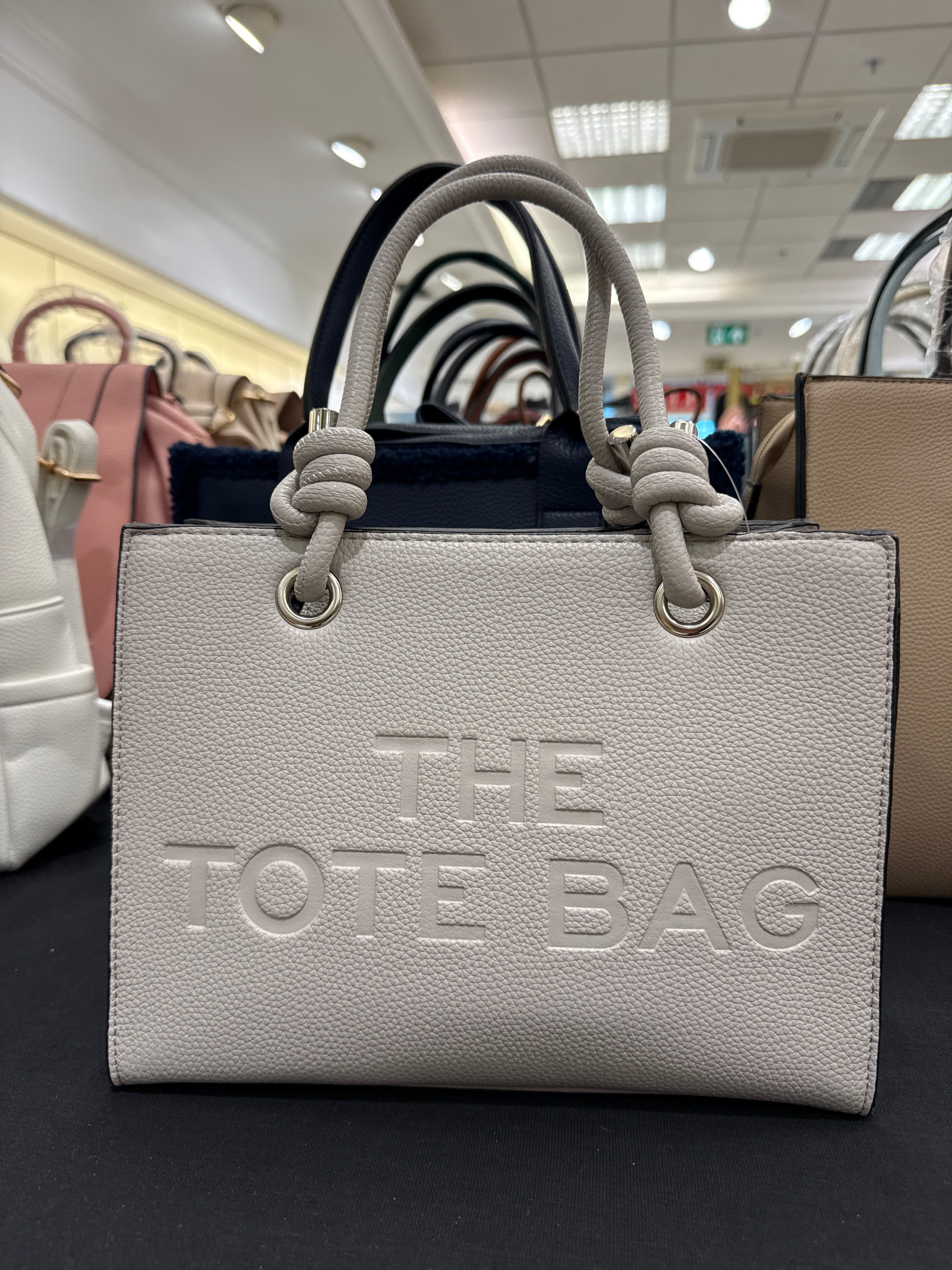 The Tote Bag Knotted Small - Grey