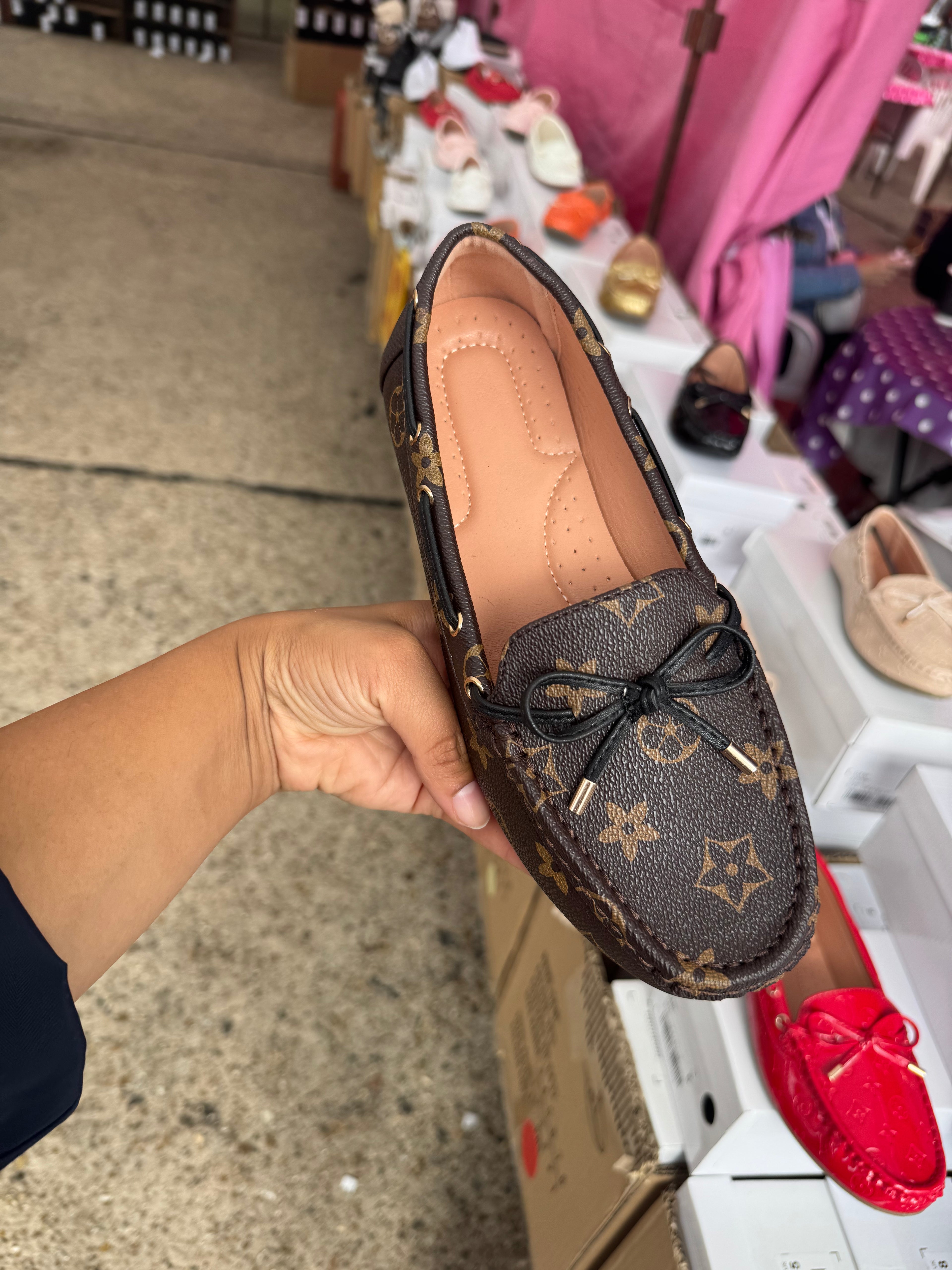 Dani shoes - Bow Detailed Pattern Loafers