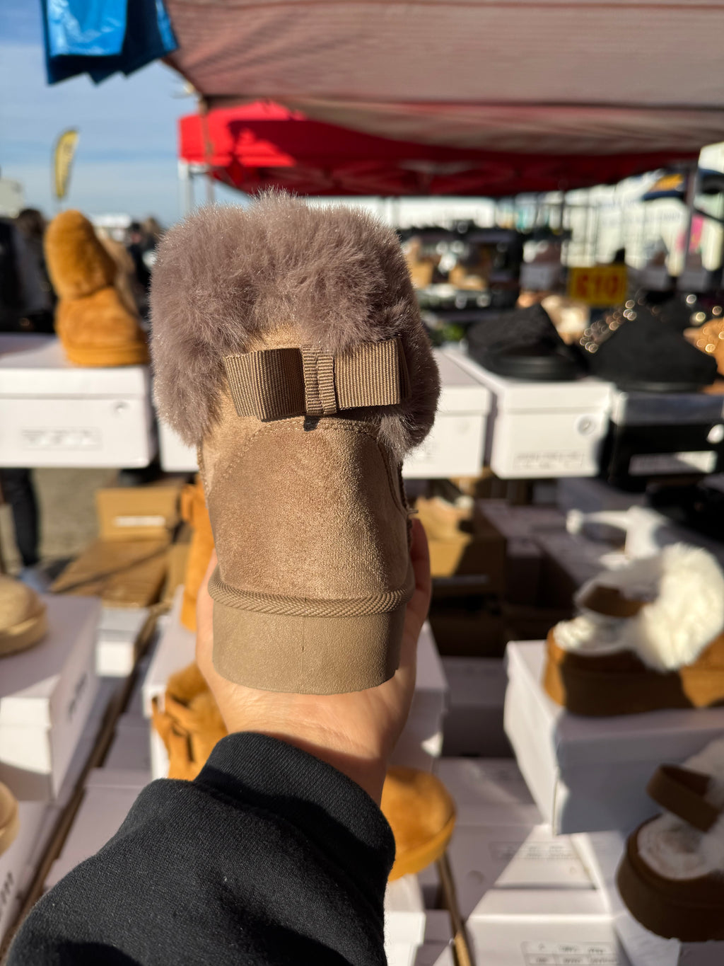 Ladies Ankle Boots Women Fur Lined Snug Winter Warm Collar Shoes UK 3 4 5 6 7 8