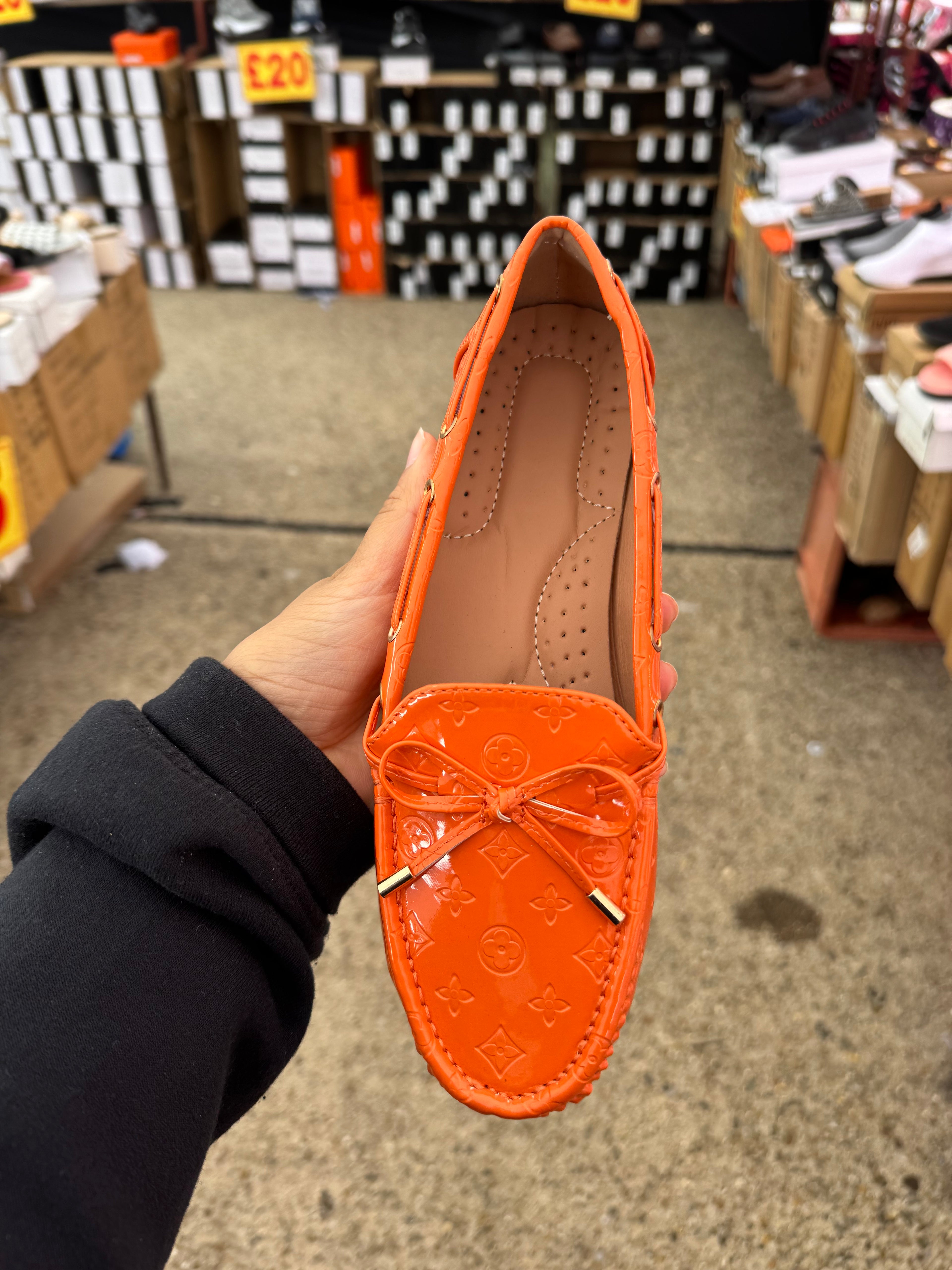 Dani shoes - Bow Detailed Pattern Loafers