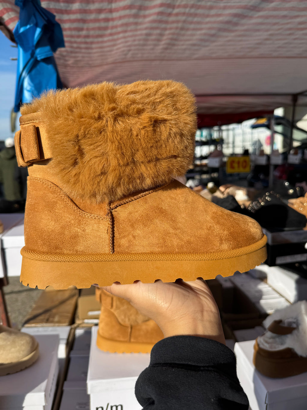 Ladies Ankle Boots Women Fur Lined Snug Winter Warm Collar Shoes UK 3 4 5 6 7 8