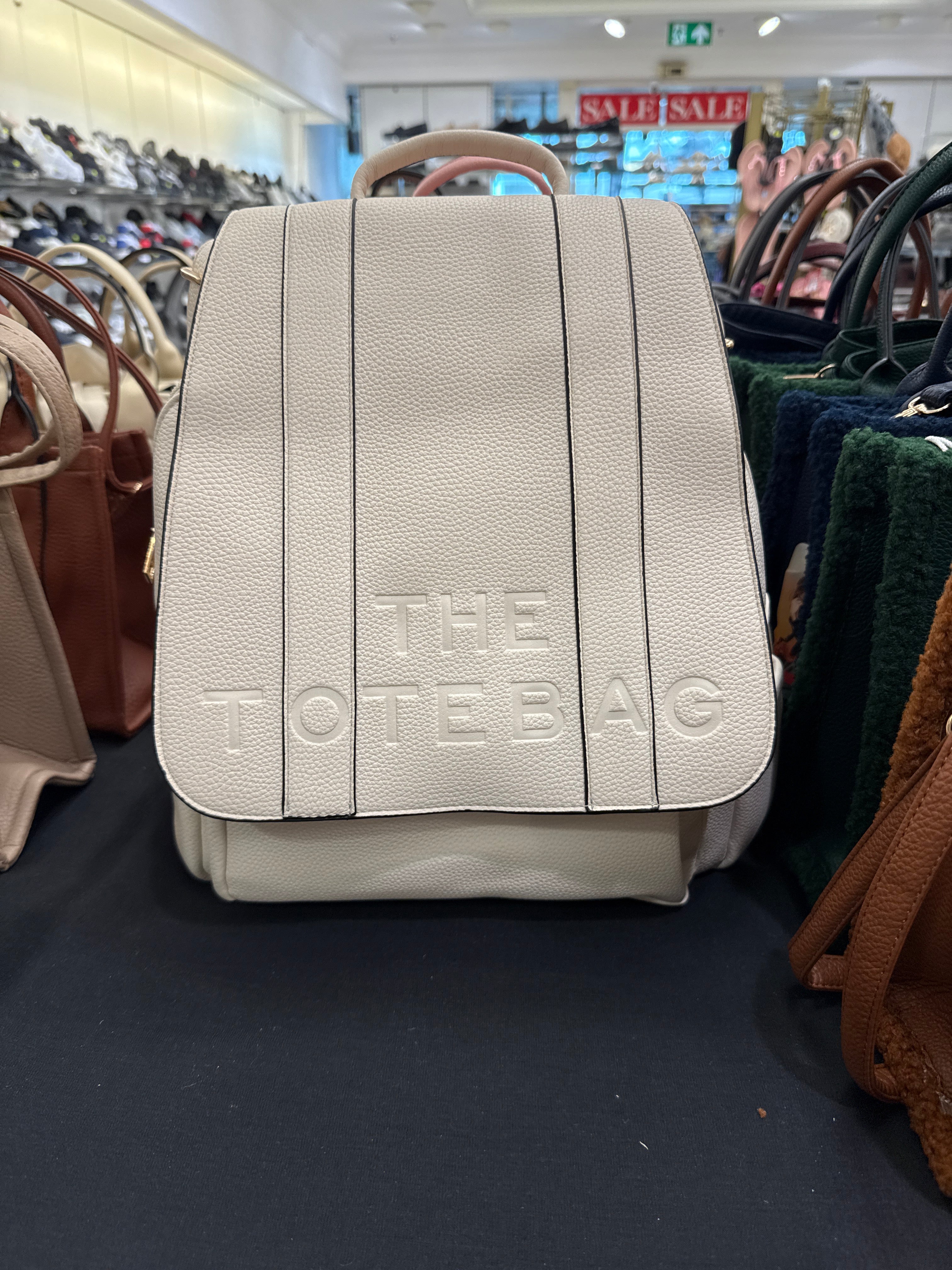 The Tote Bag Rucksack - Beige