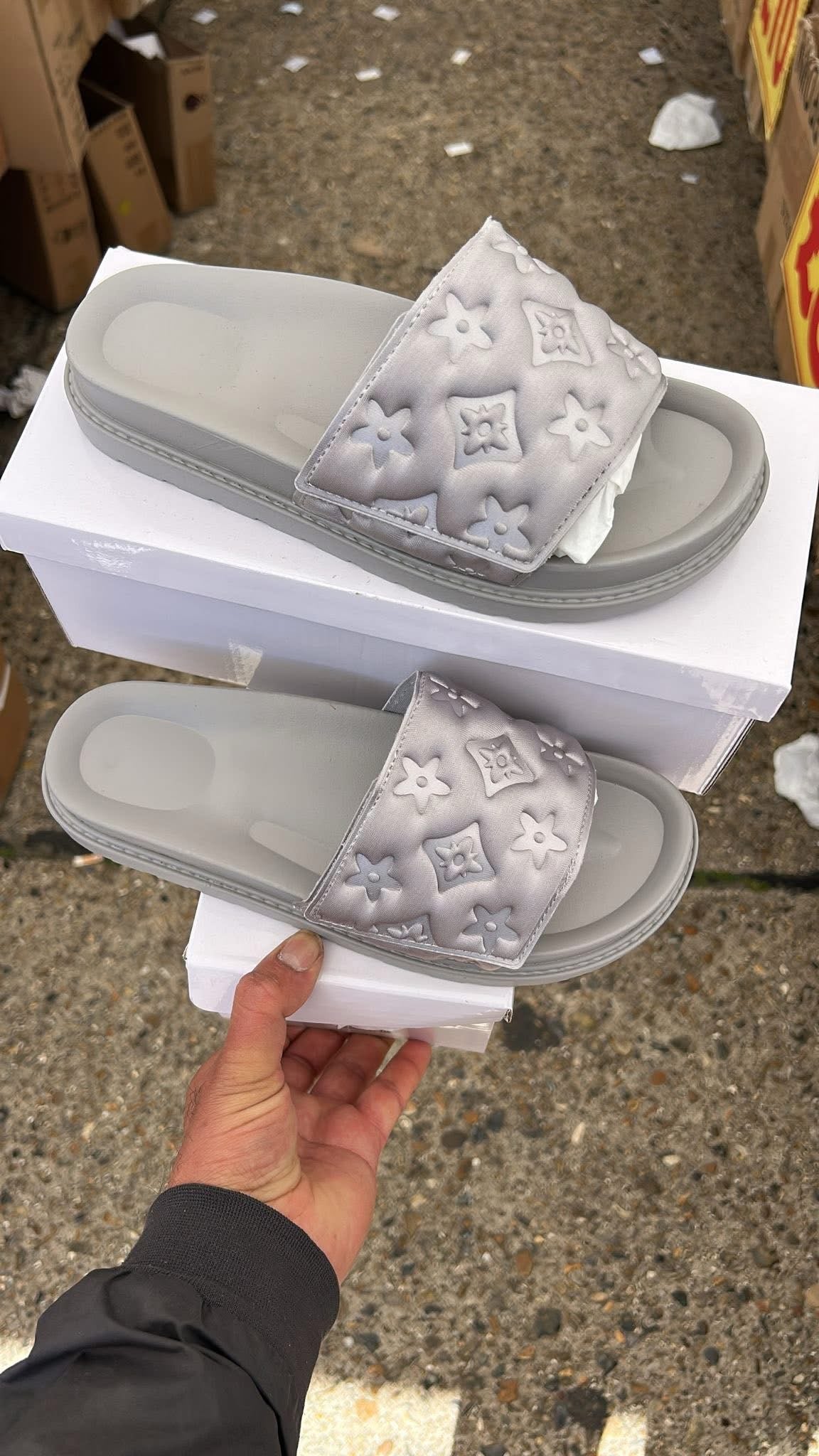 Ladies Sliders 6 - Silver