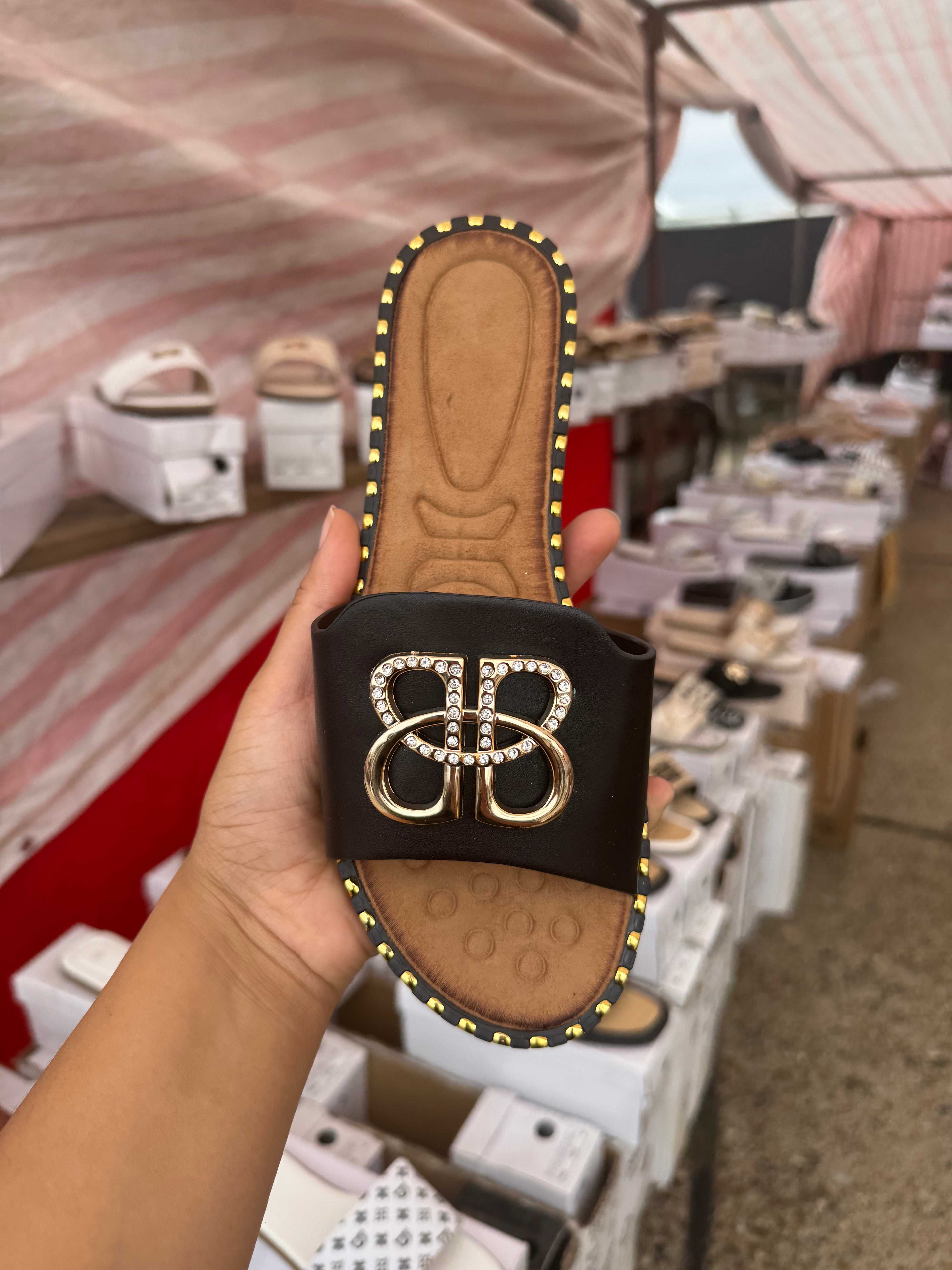 Luxury summer sliders for ladies