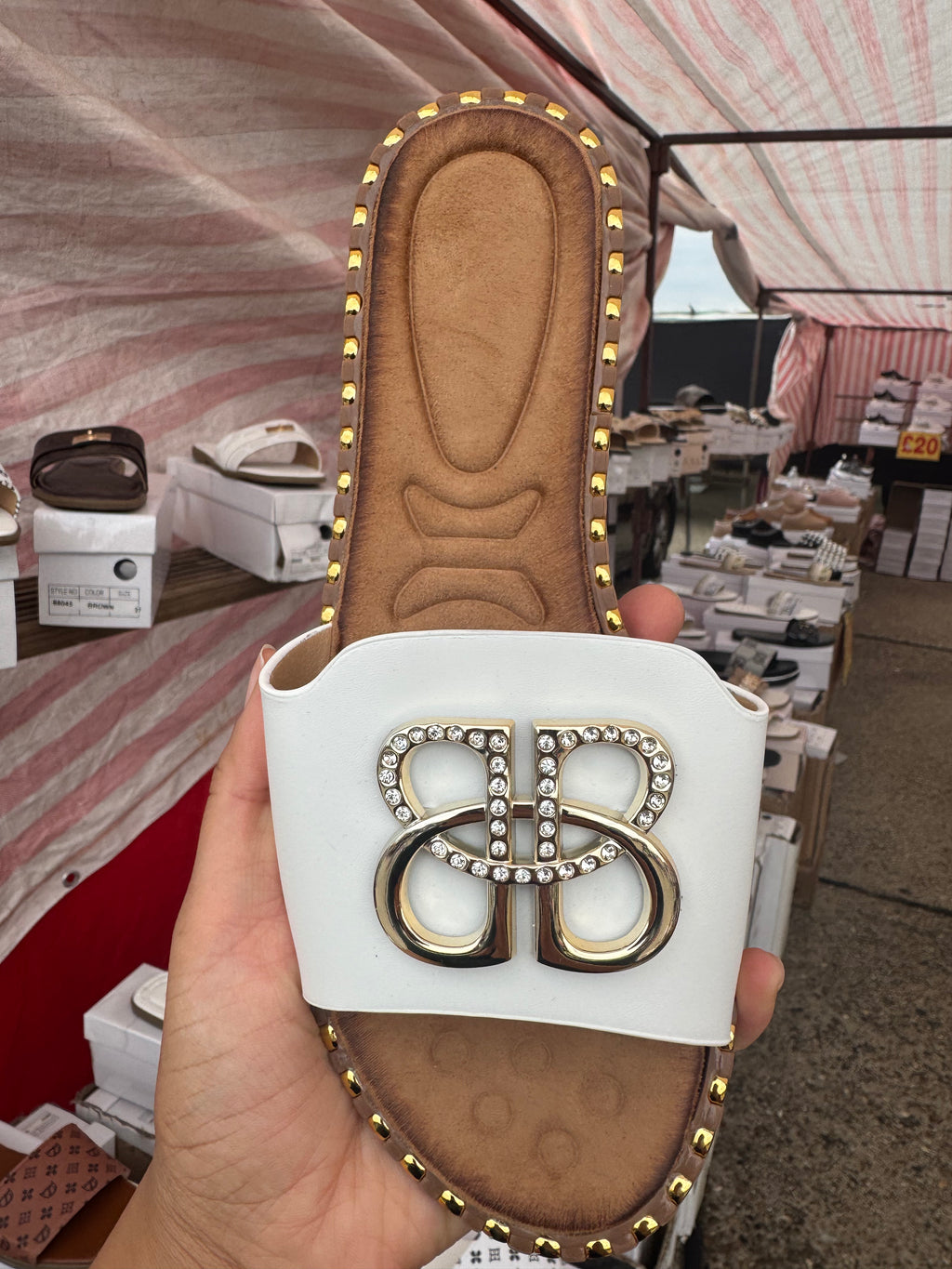 Luxury summer sliders for ladies