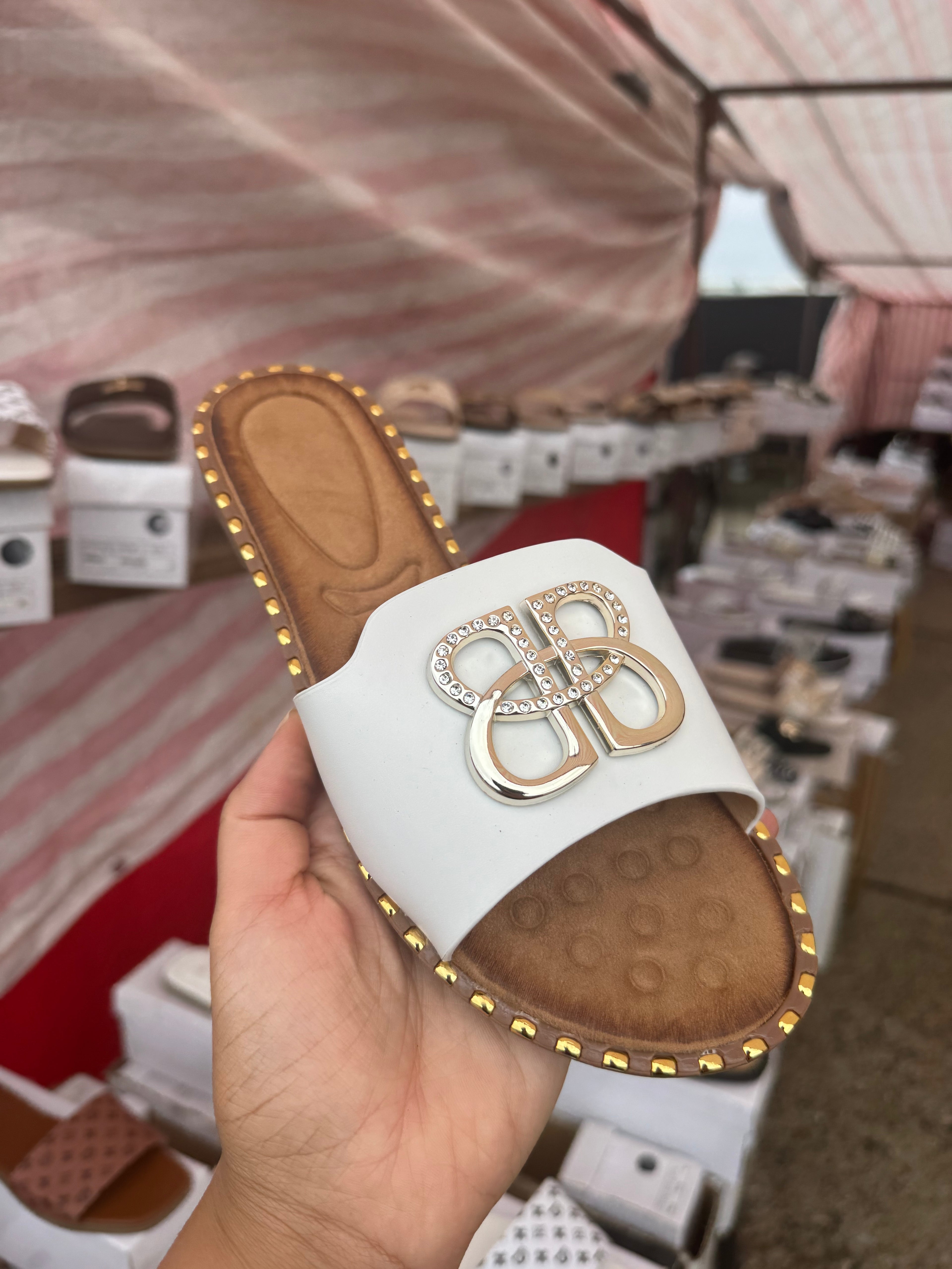 Luxury summer sliders for ladies