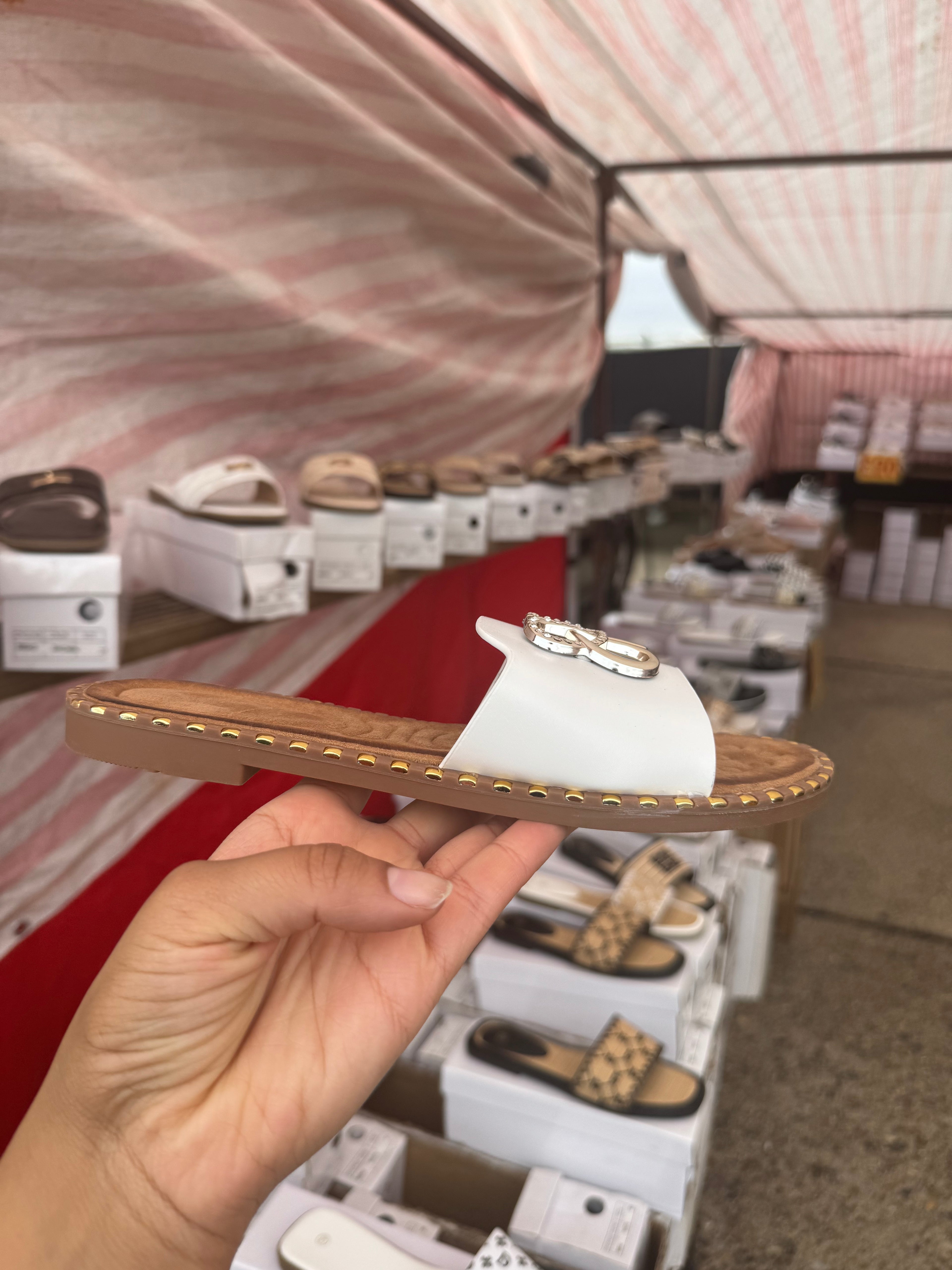 Luxury summer sliders for ladies