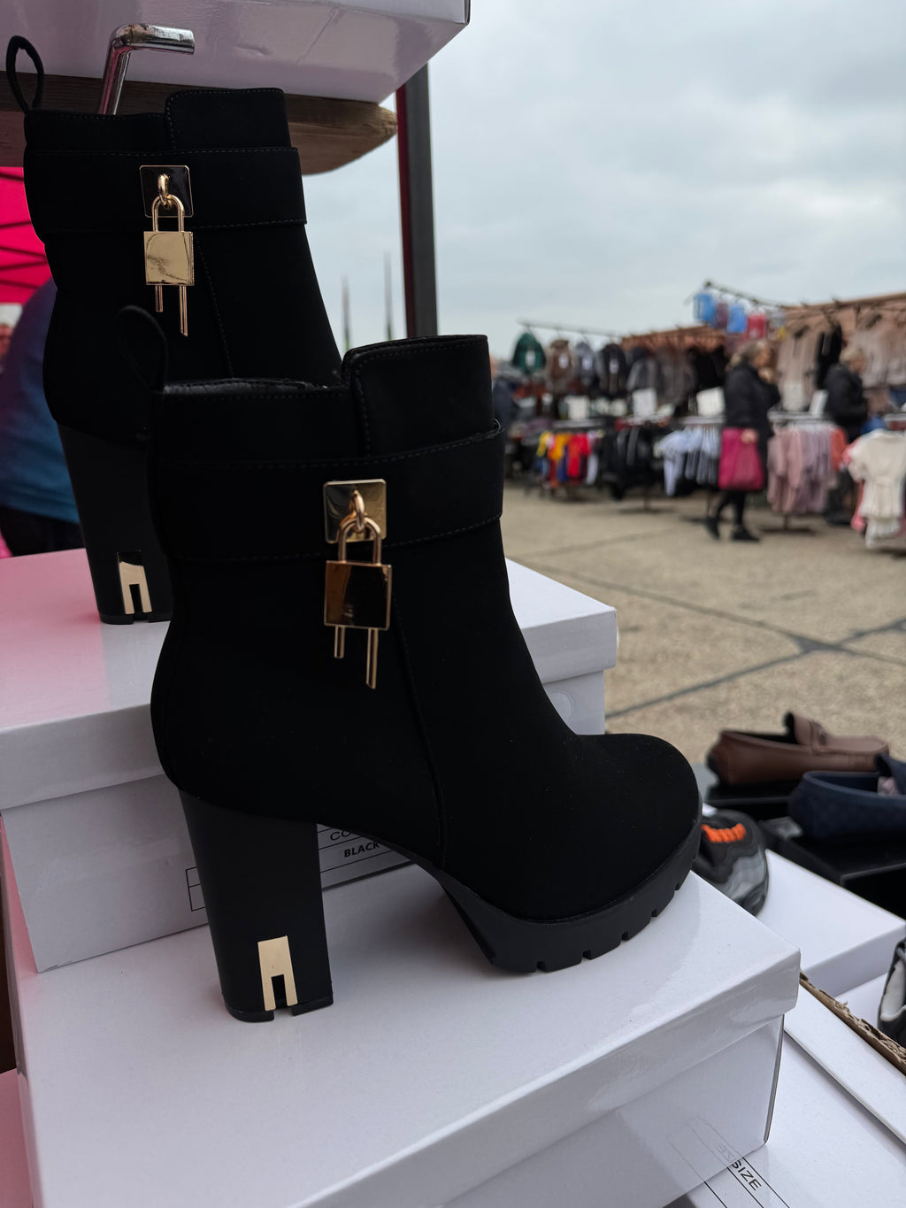 Ladies Cute Ankle Boots - in Black or Brown