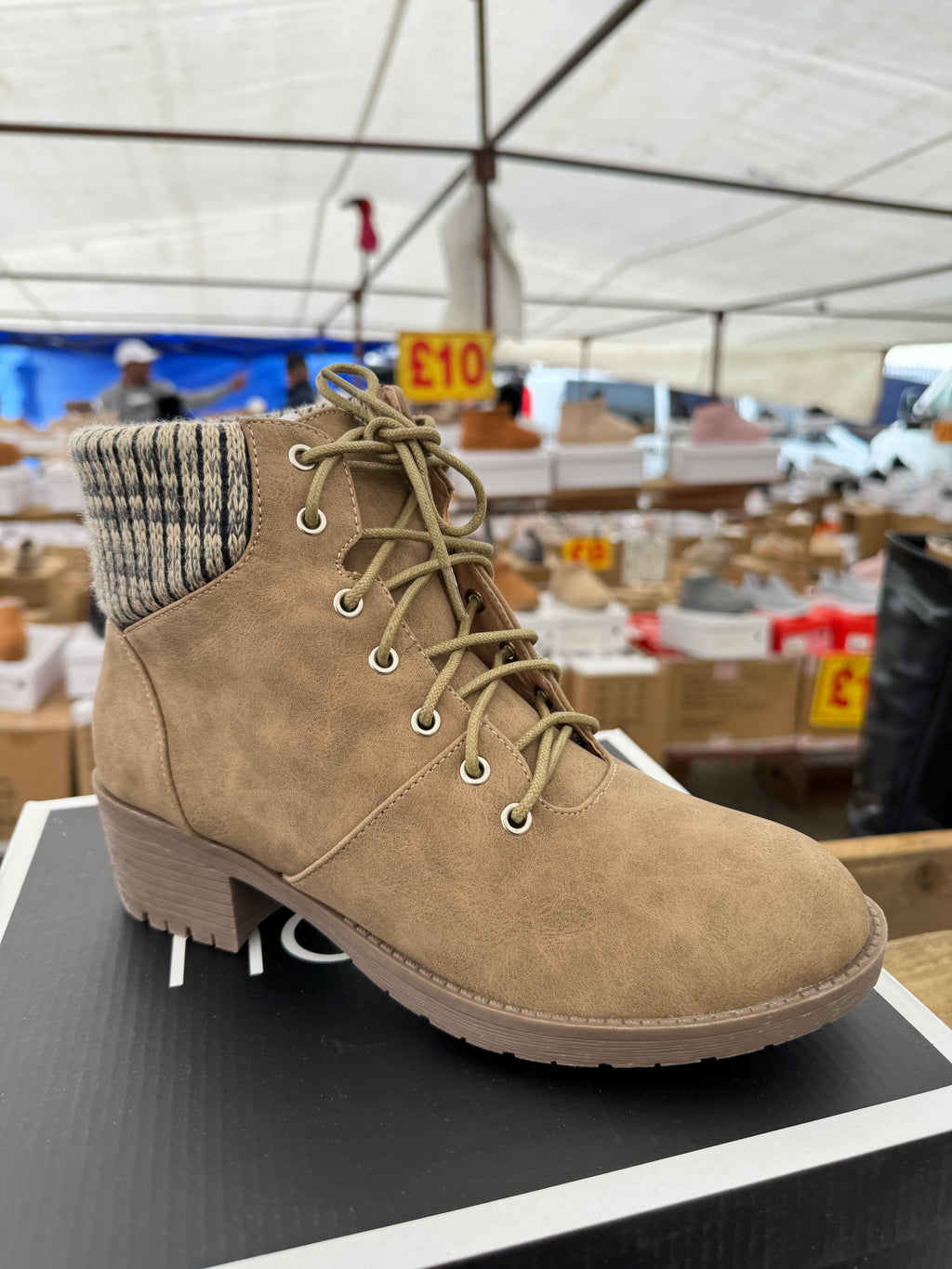 Womens lace up ankle boots