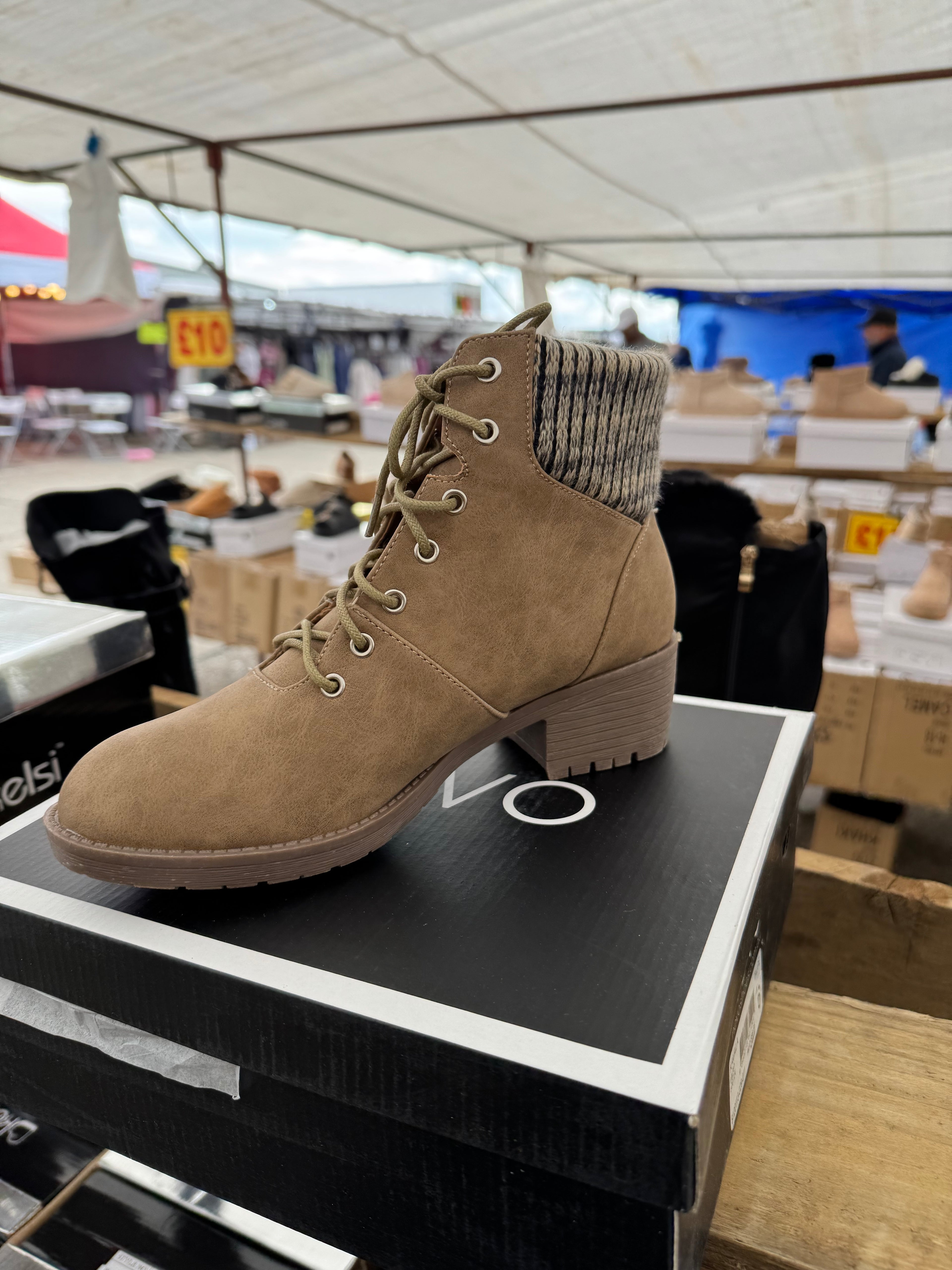 Womens lace up ankle boots