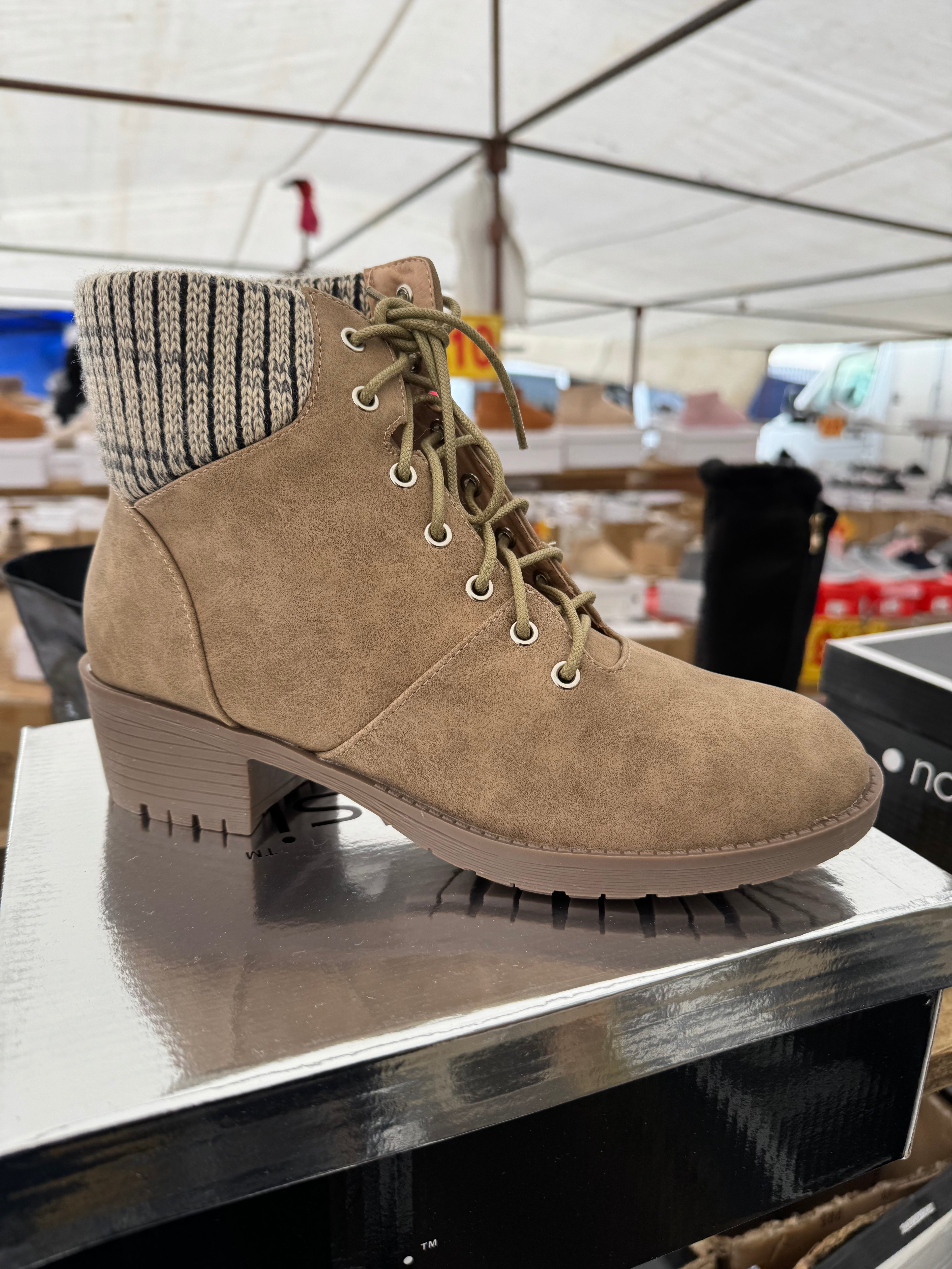 Womens lace up ankle boots