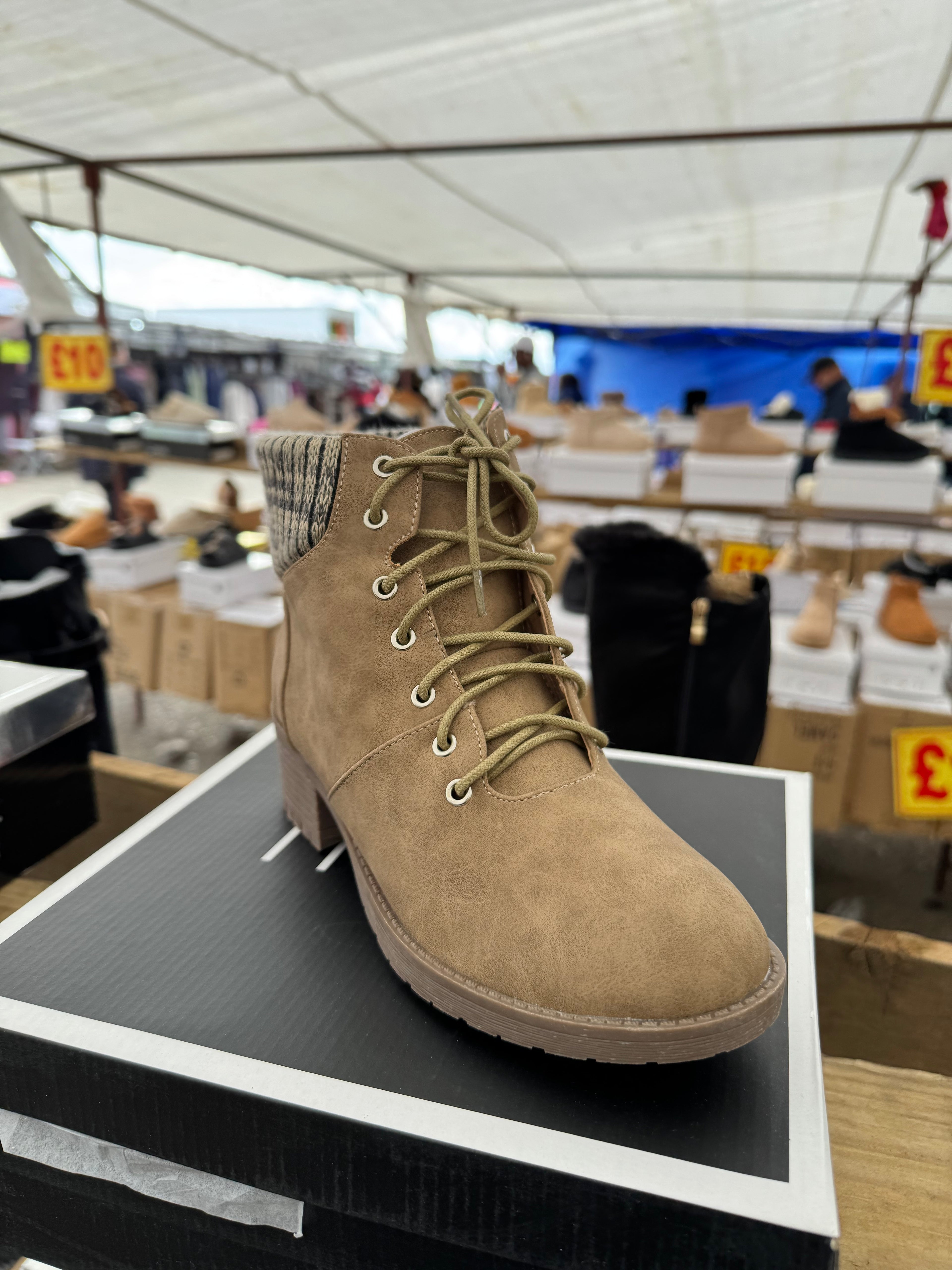 Womens lace up ankle boots